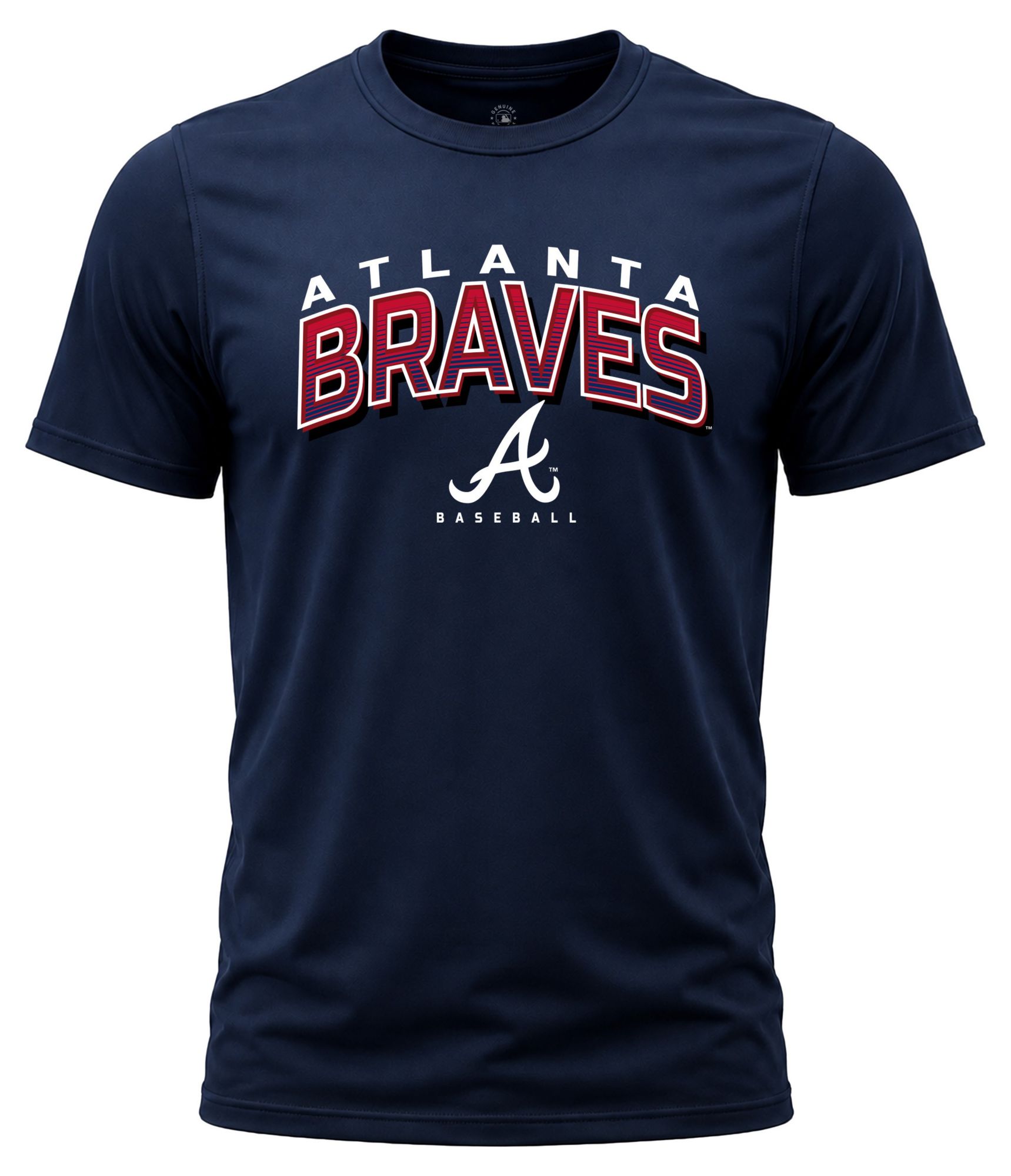 Dynasty Apparel Boys' Atlanta Braves Wordmark T-Shirt