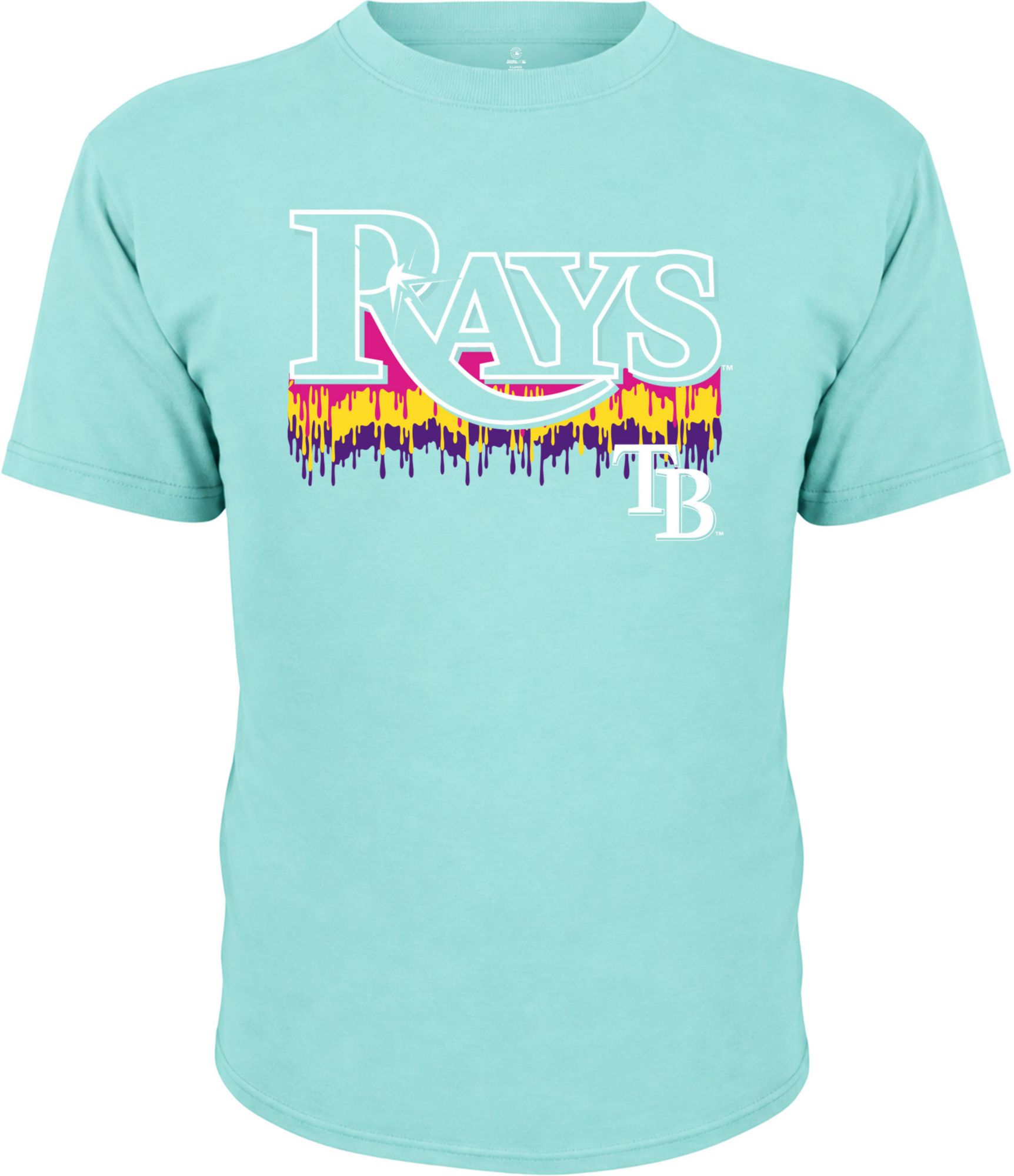 Dynasty Apparel Boys' Tampa Bay Rays Wordmark Drip T-Shirt