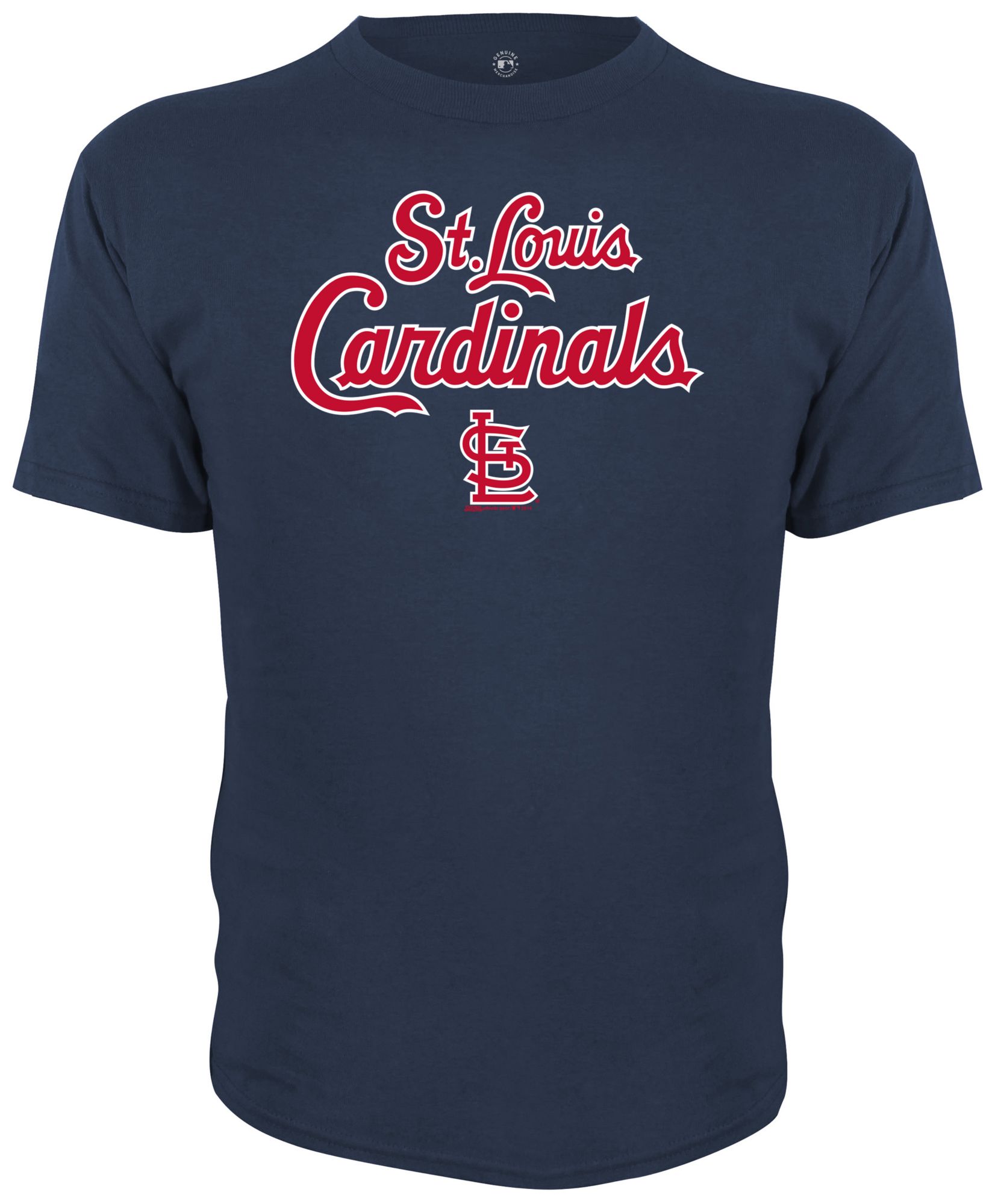 Dynasty Apparel Boys' St. Louis Cardinals Navy Wordmark T-Shirt