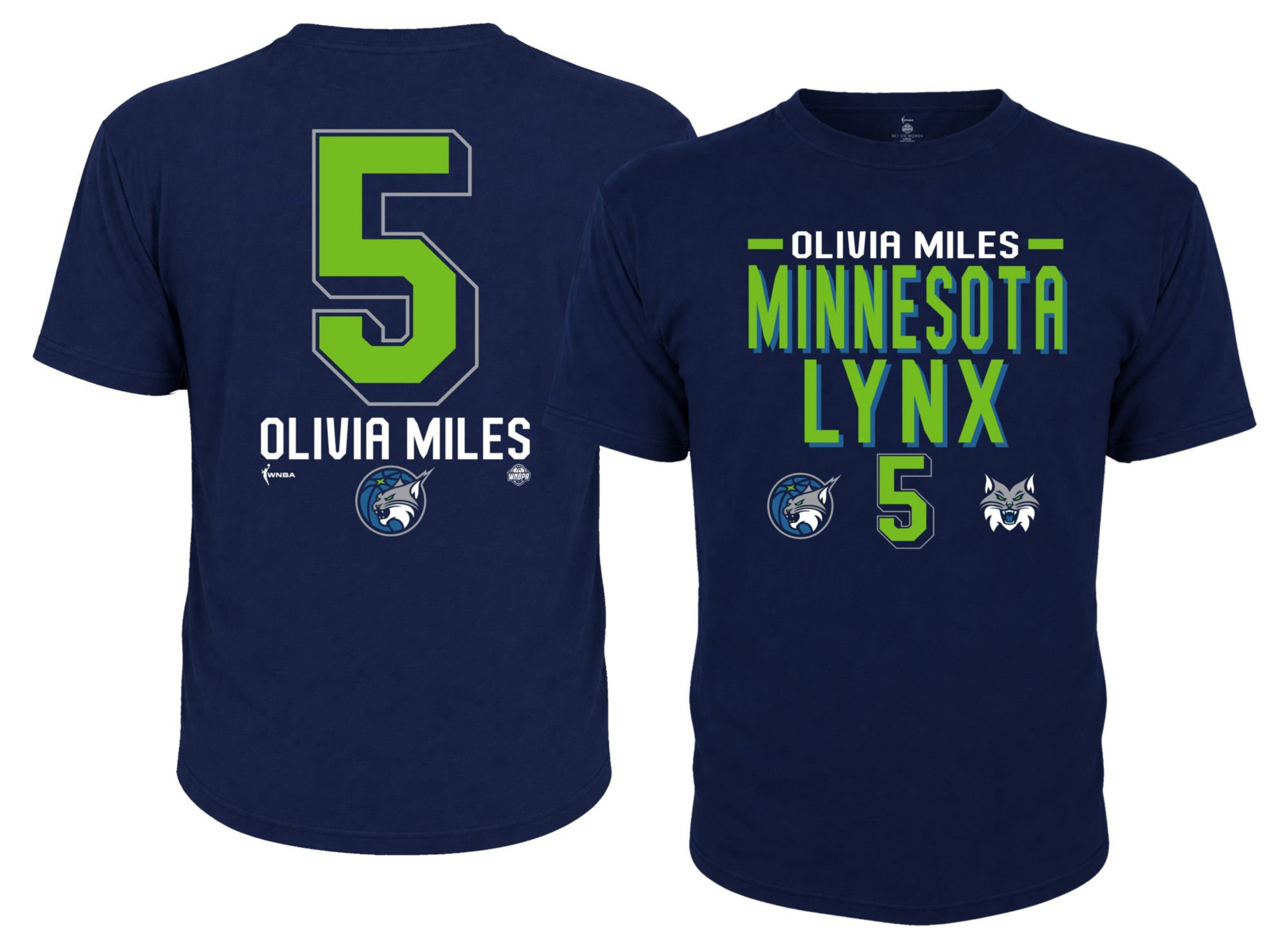 Dynasty Apparel Youth Minnesota Lynx Olivia Miles Navy Blue Explorer T-Shirt