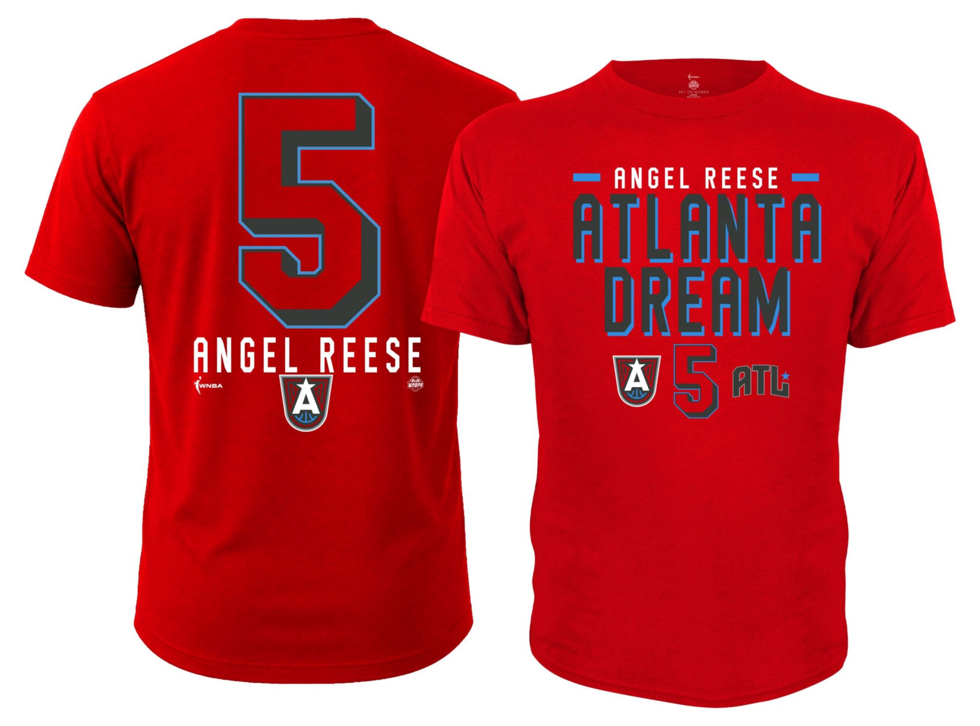 Dynasty Apparel Youth Atlanta Dream Angel Reese Red Explorer T-Shirt
