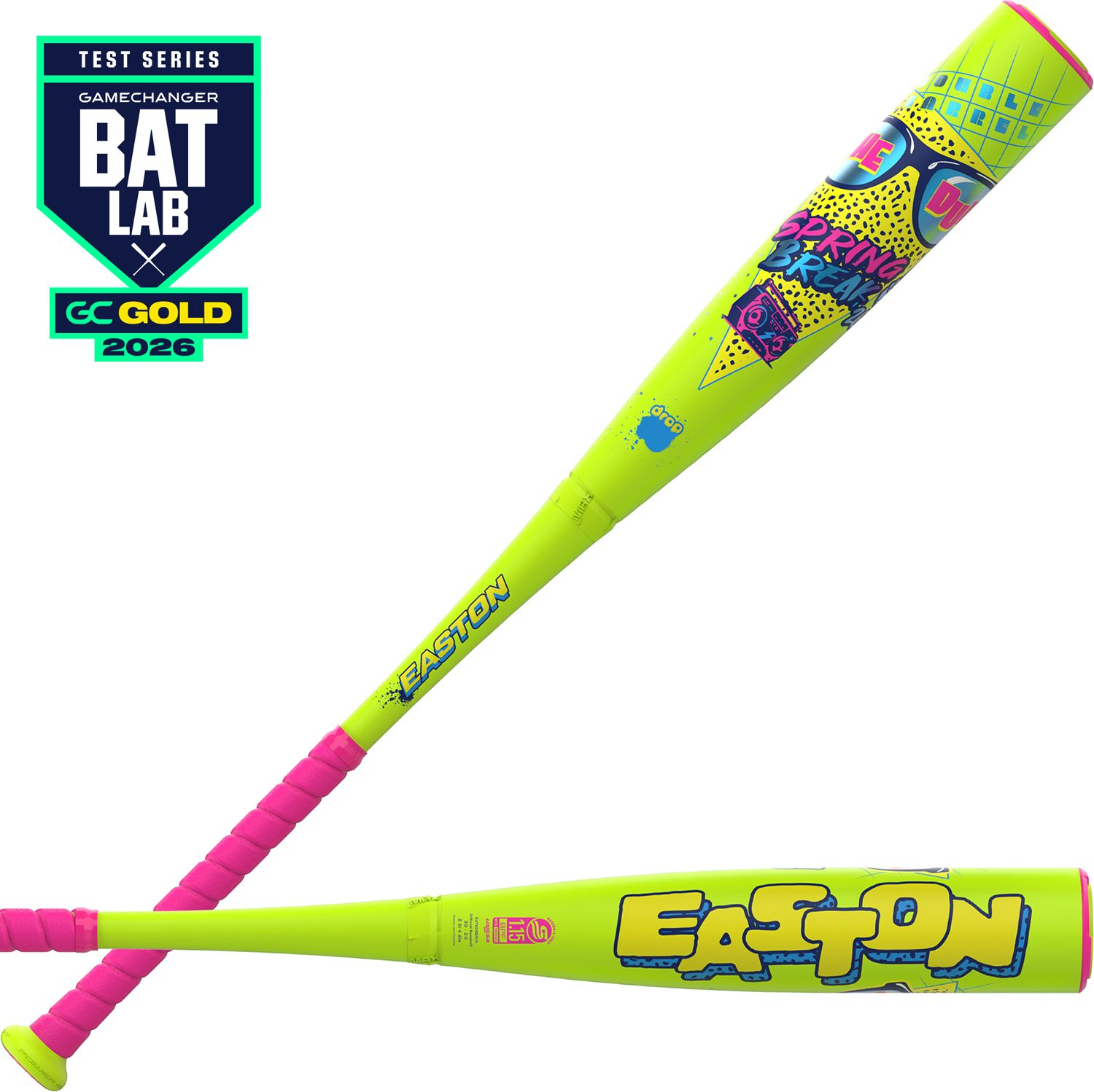 Easton The Dub Neon Yellow Spring Break 2¾" USSSA Bat 2026 (-5)