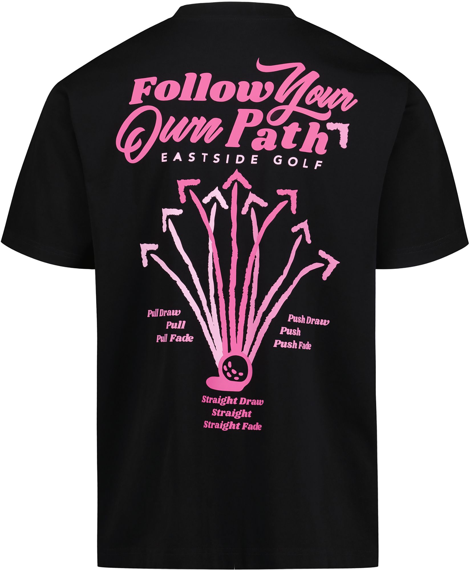Eastside Golf Men's Follow Your Own Path Golf T-Shirt, Small, Black