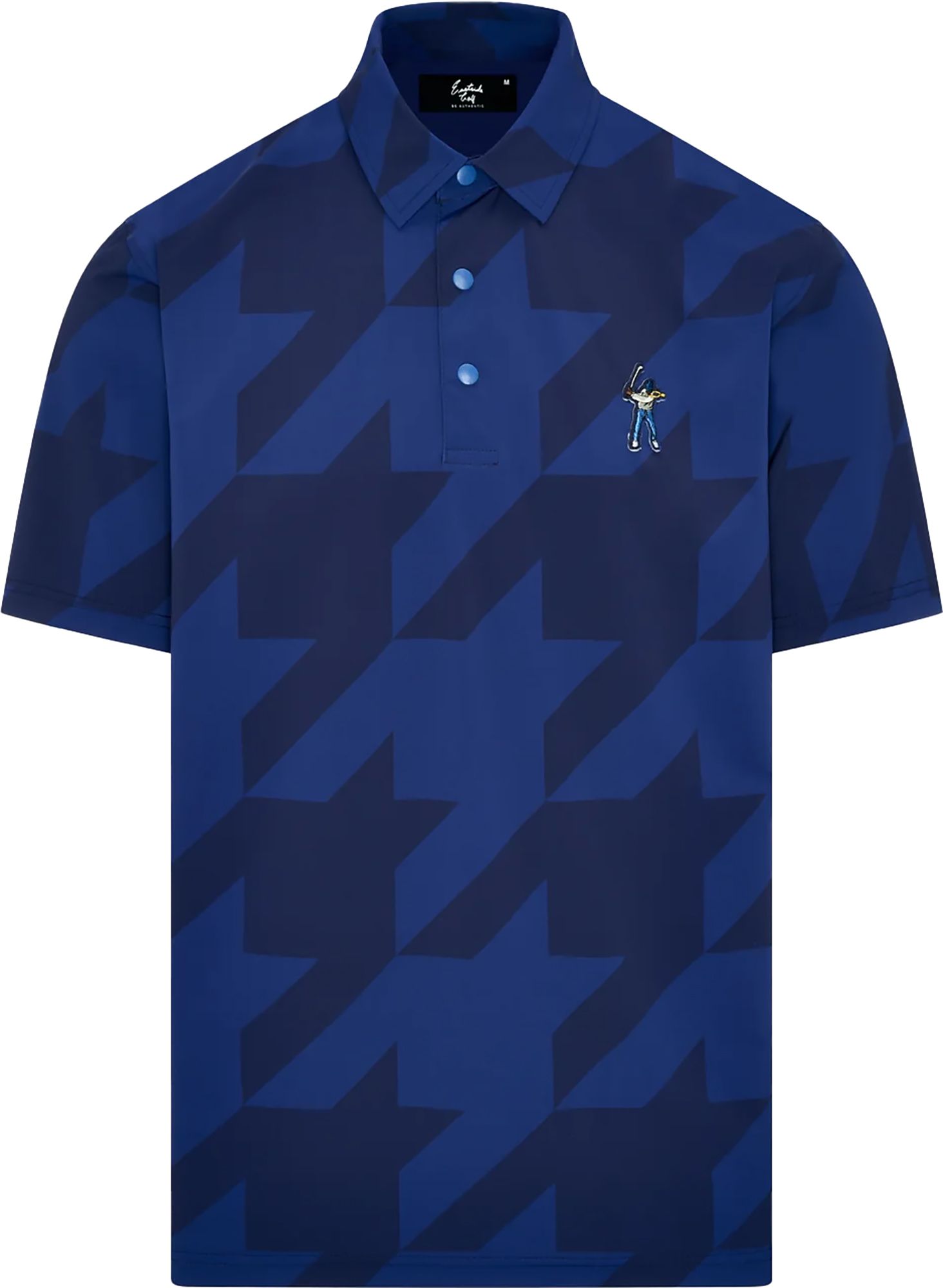 Eastside Golf Men's Houndstooth Snap Placket Golf Polo