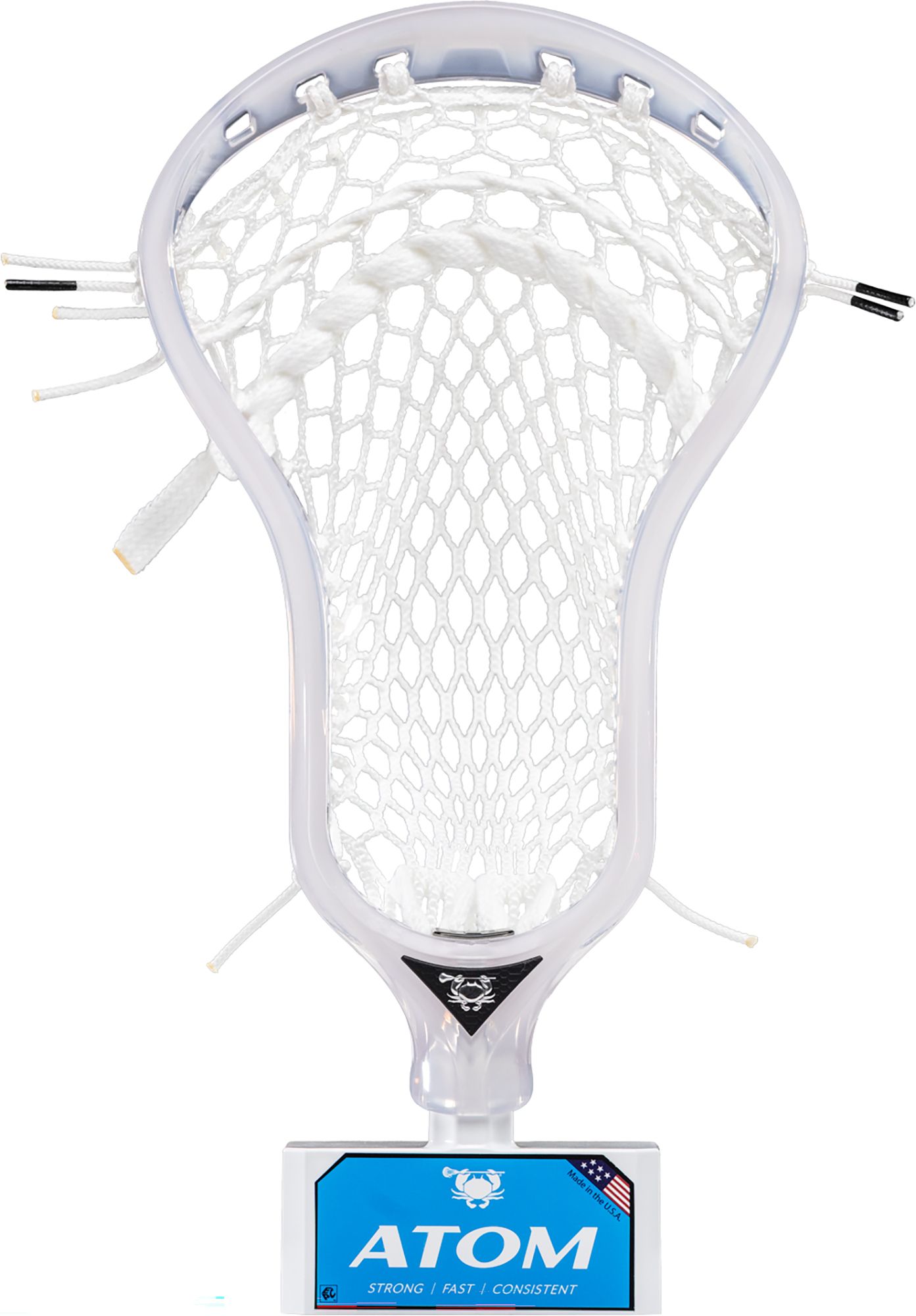 ECD Atom Lacrosse Head with Professionally Strung Elite Pocket