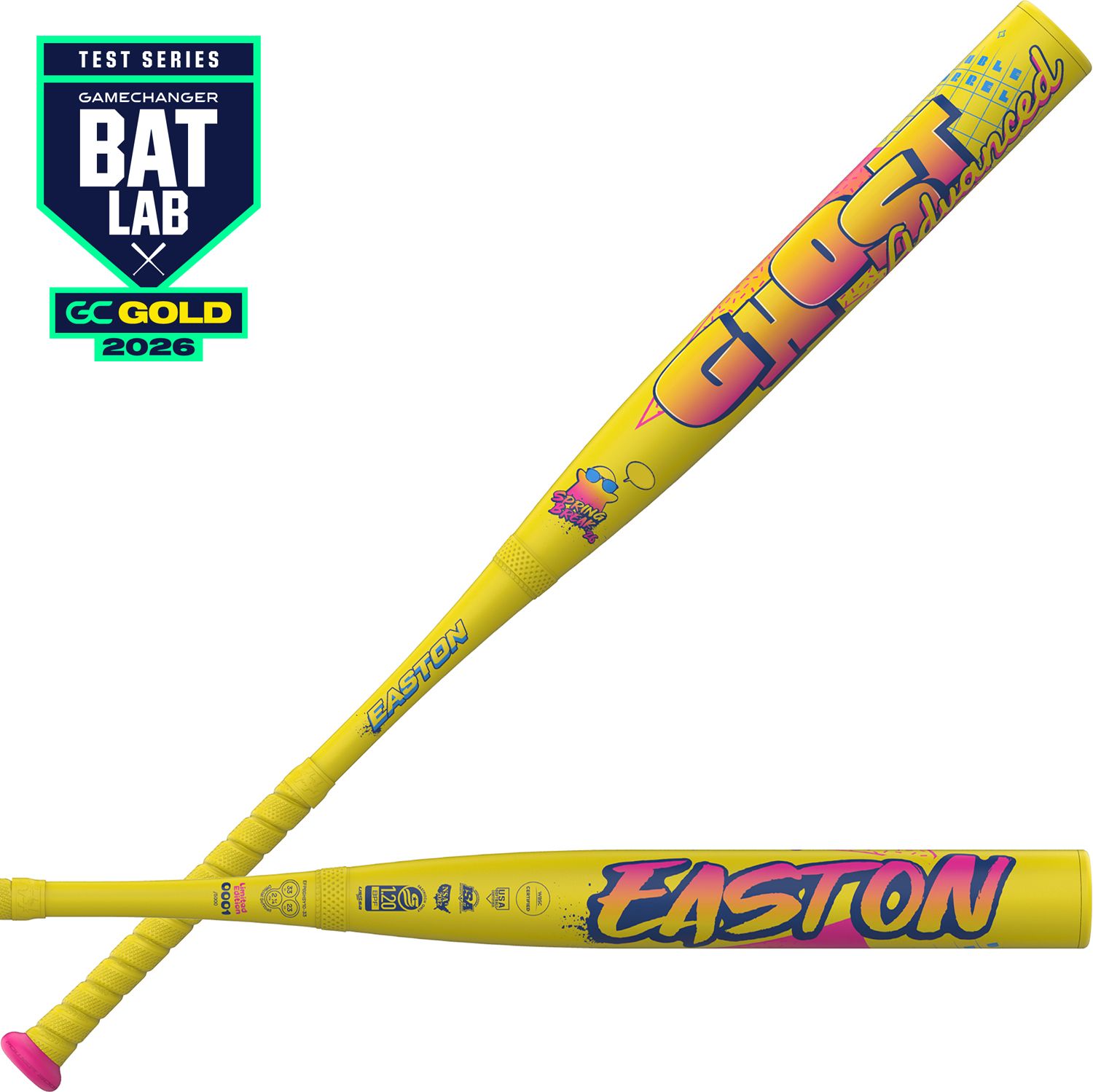 Easton Ghost Advanced Yellow Spring Break Fastpitch Bat 2026 (-11)