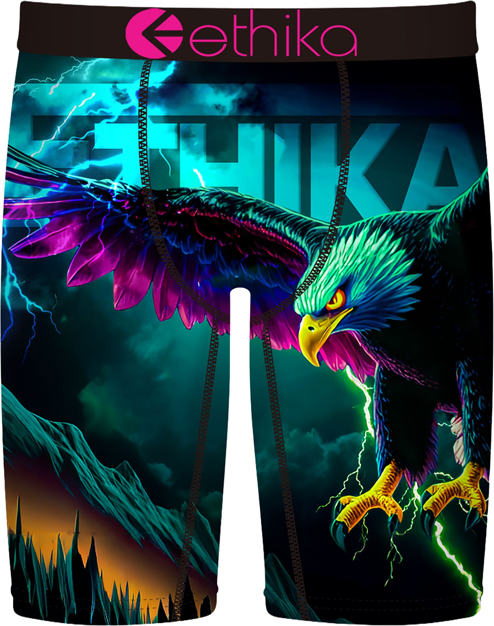 Ethika Boys' Cry of the Bolt Boxer Briefs