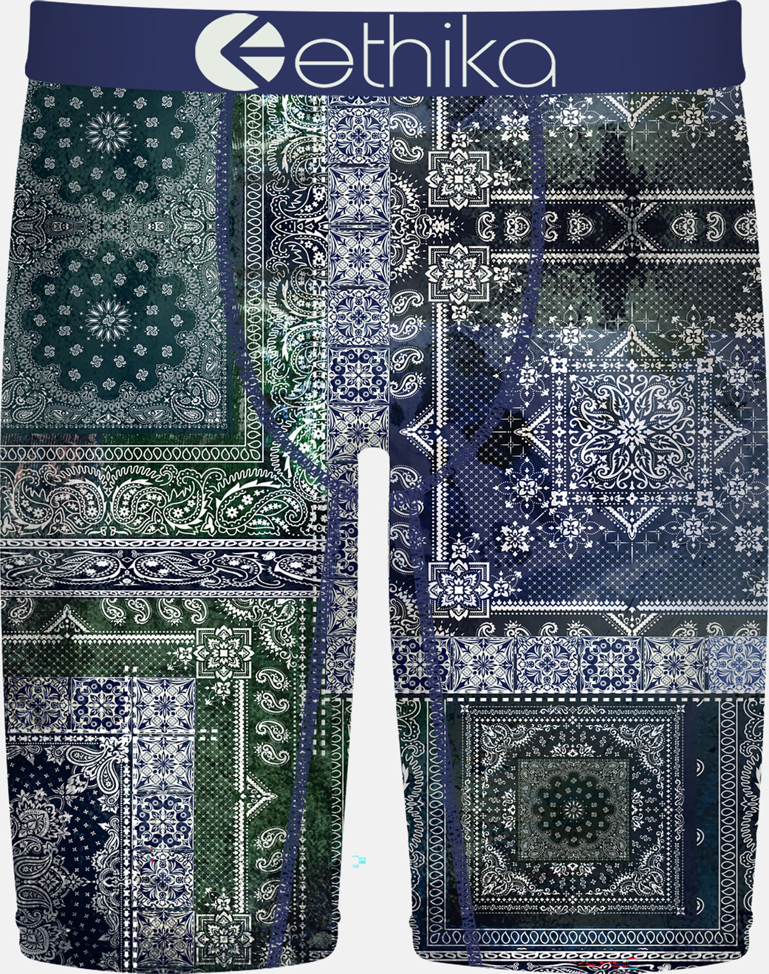 Ethika Men's Indigo Bloom Kapital Boxer Briefs