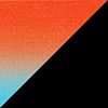 Black/Orange/Teal