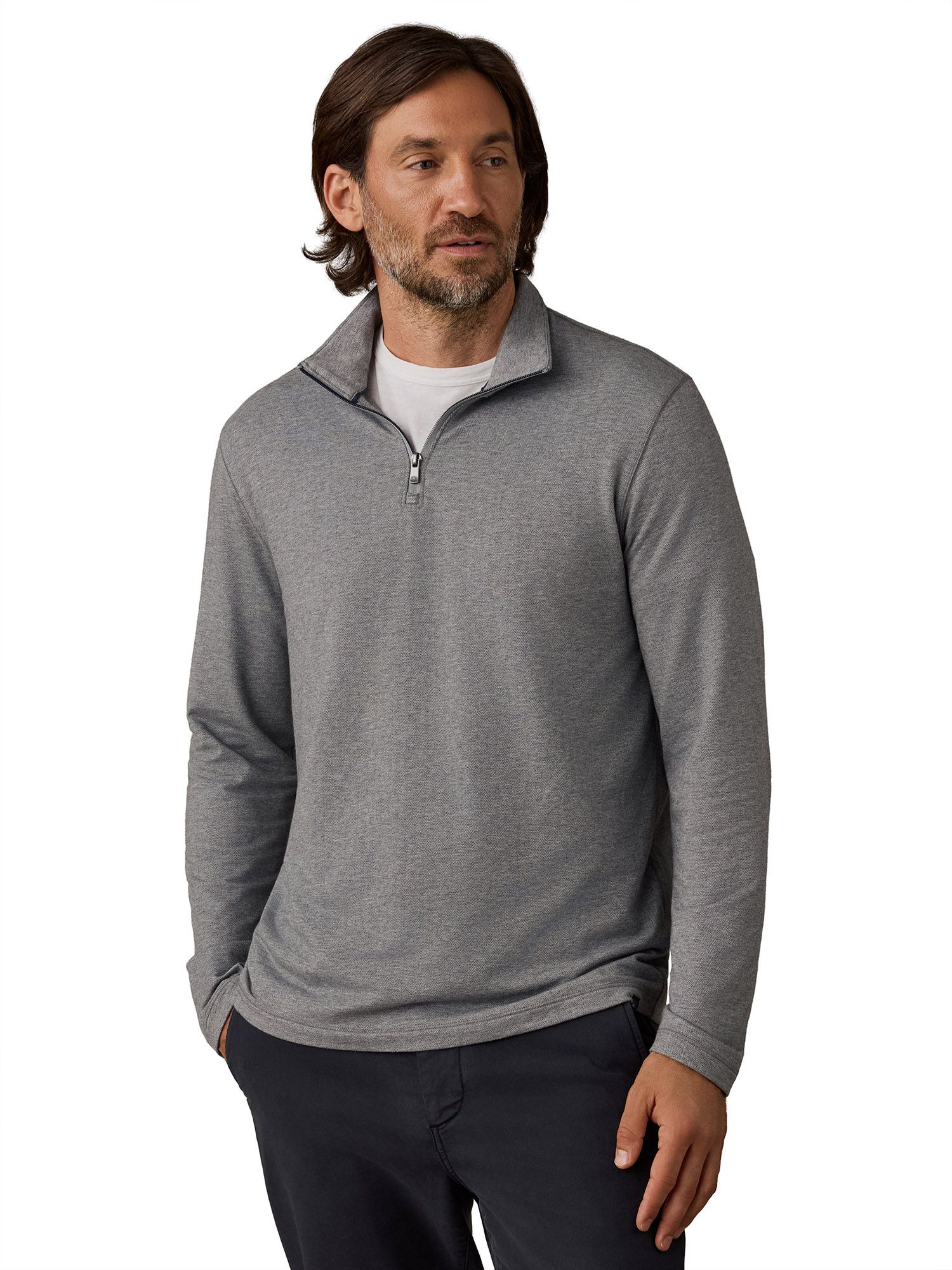Faherty Men's Movement 1/4 Zip Sweatshirt