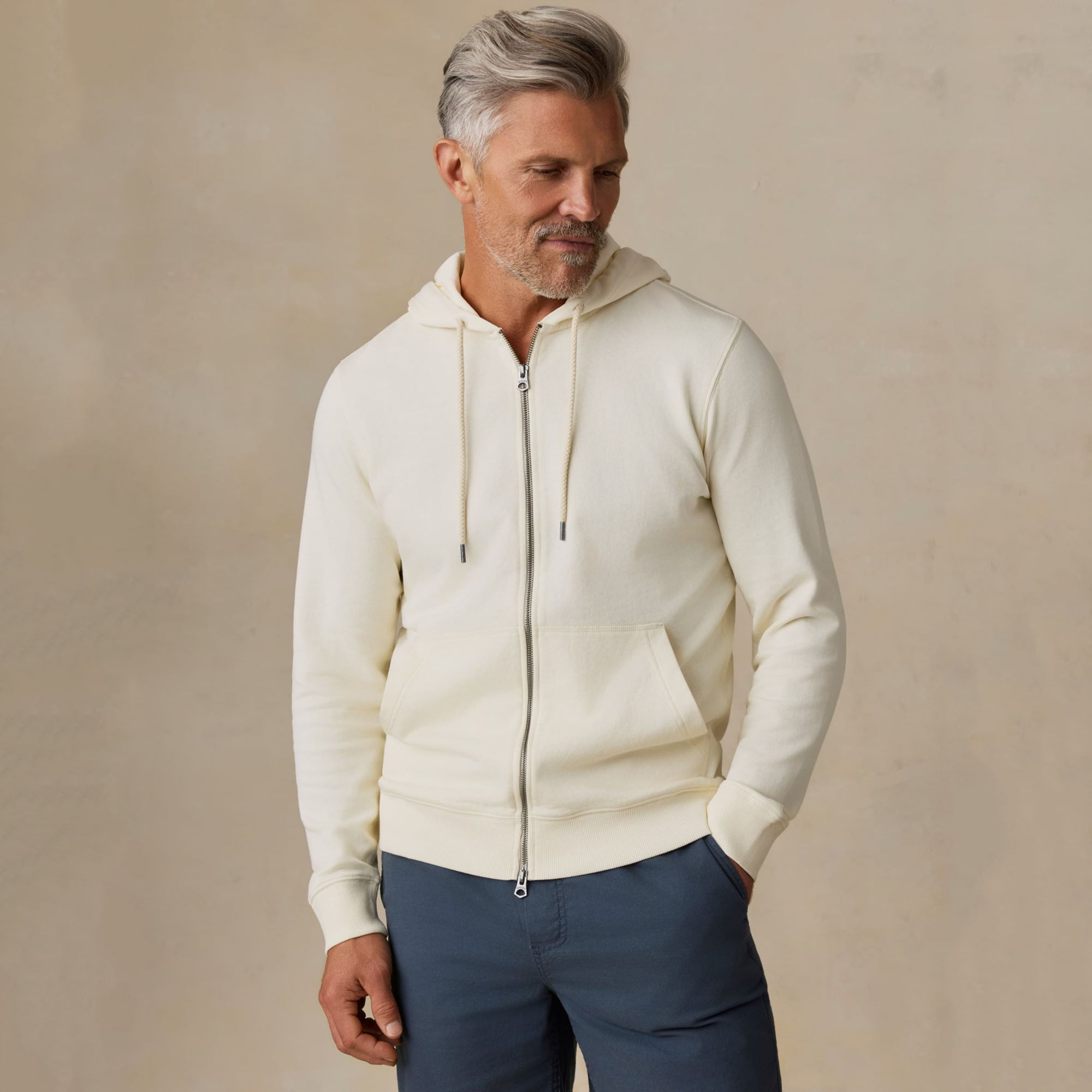 Faherty Men's Oceanside Full-zip Hoodie
