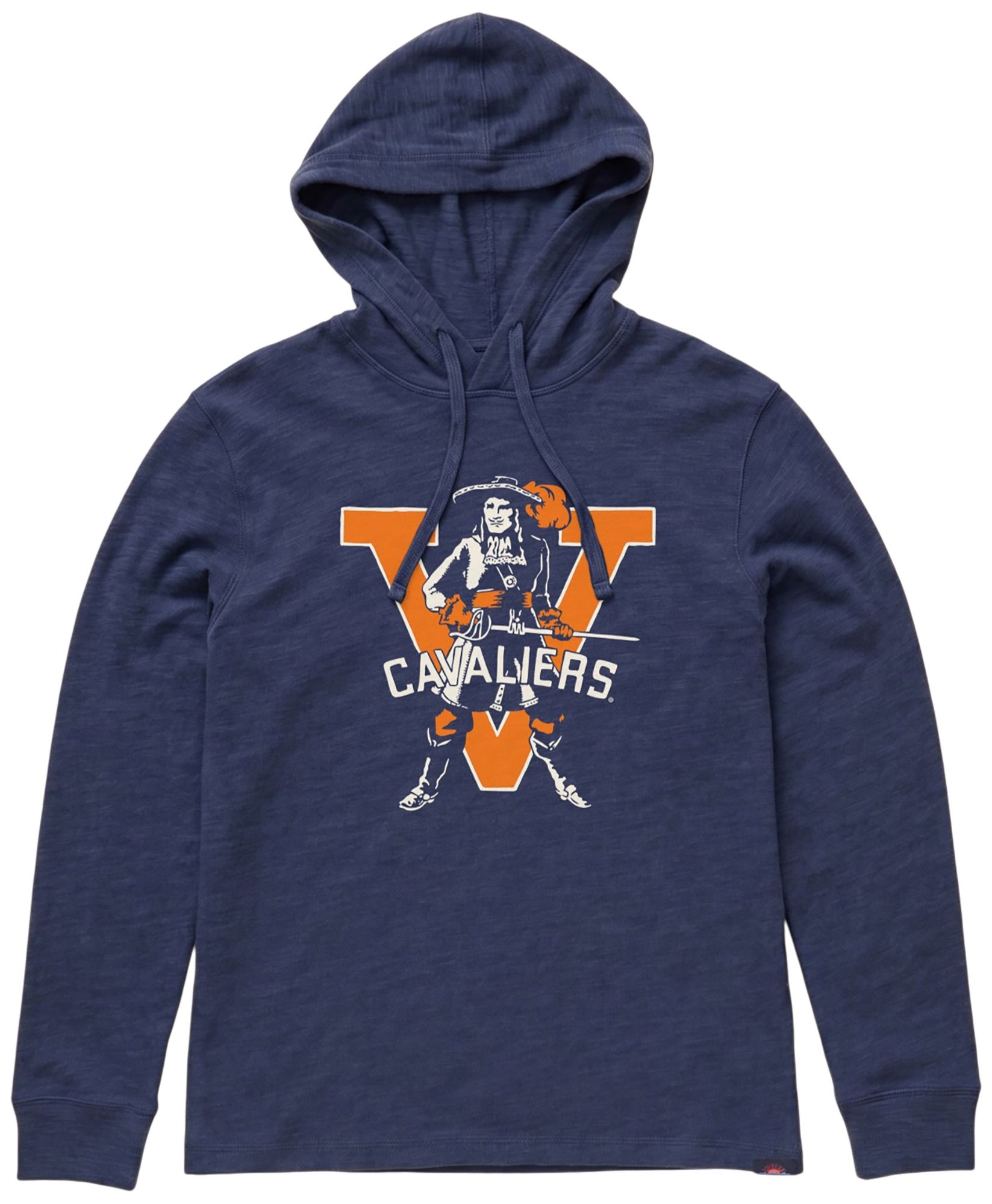 Faherty Men's Virginia Cavaliers Blue Nights Sunwashed Slub Hoodie