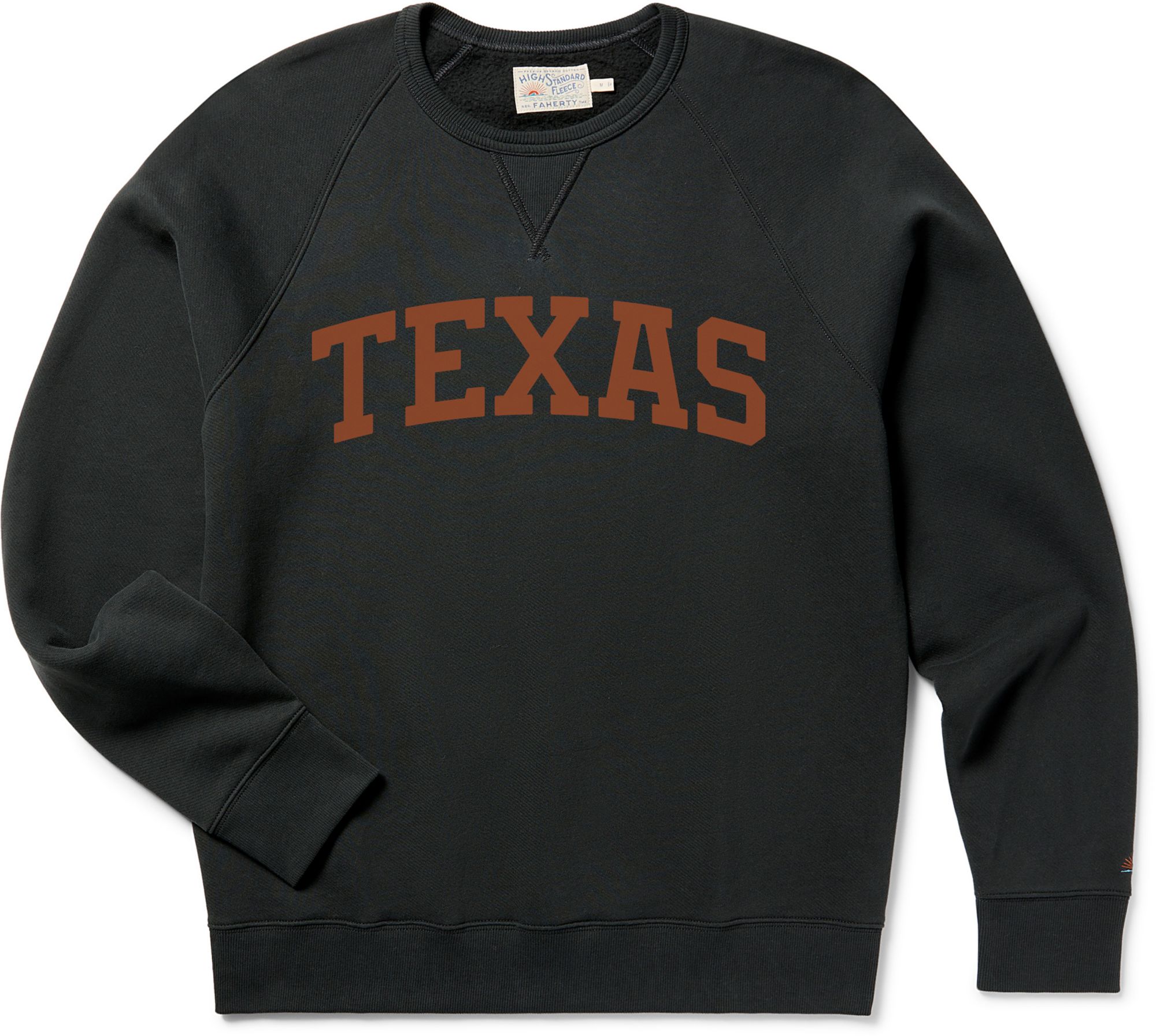Faherty Men's Texas Longhorns High Standard Crewneck Sweatshirt