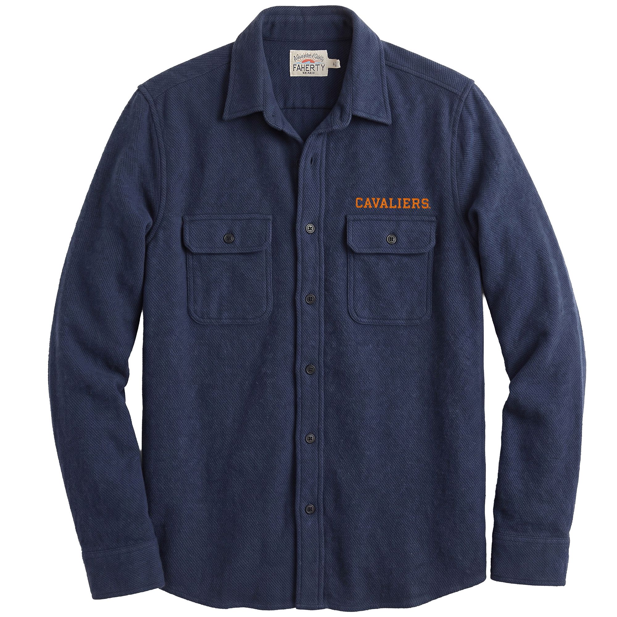 Faherty Men's Virginia Cavaliers Brighton Navy Legend Sweater