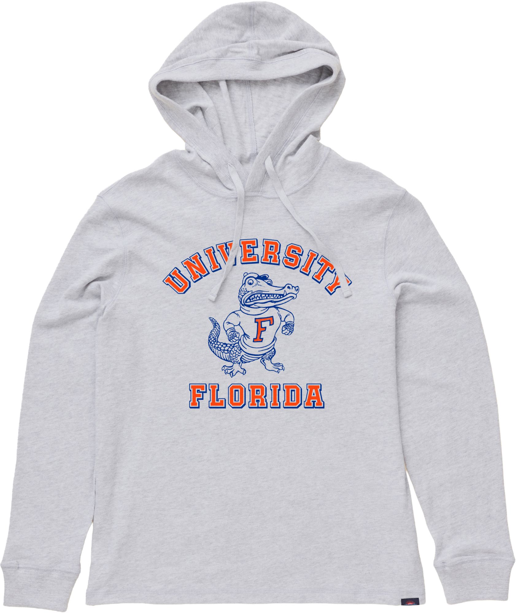 Faherty Men's Florida Gators Light Heather Gray Sunwashed Slub Hoodie