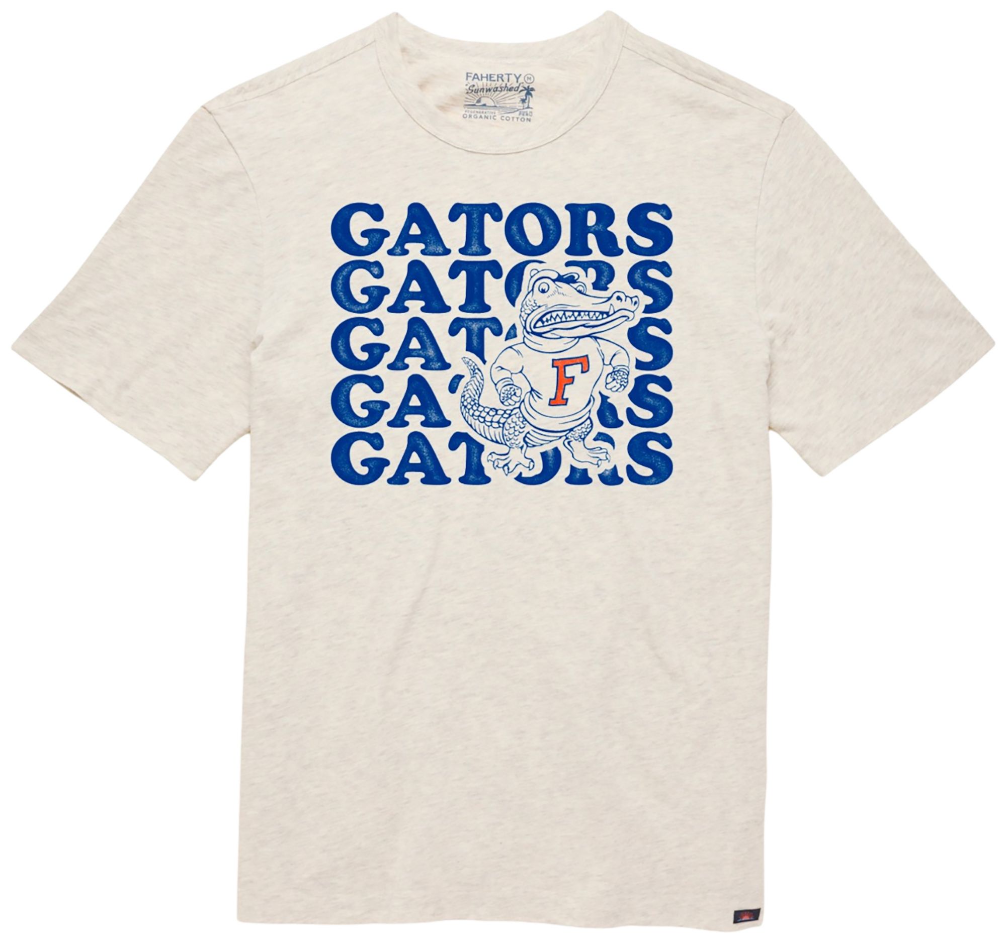 Faherty Men's Florida Gators Island Dune Heather Sunwashed T-Shirt