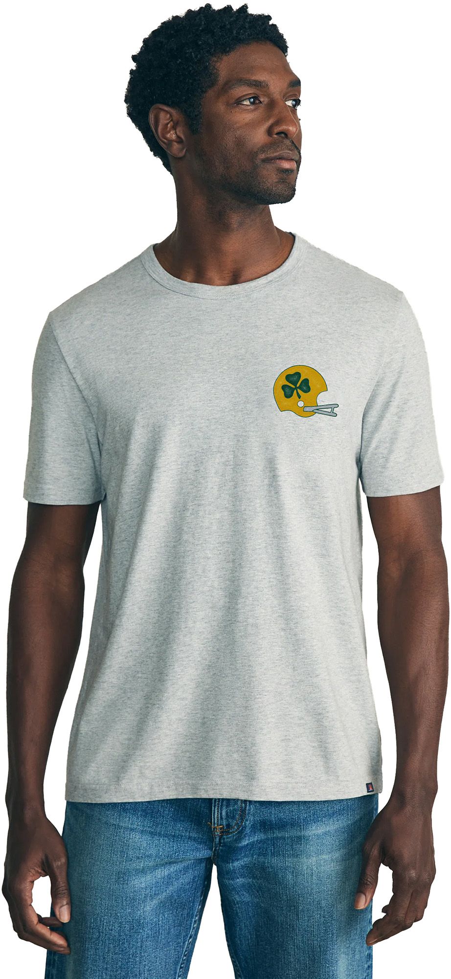 Faherty Men's Notre Dame Fighting Irish Granite Heather Sunwashed T-Shirt