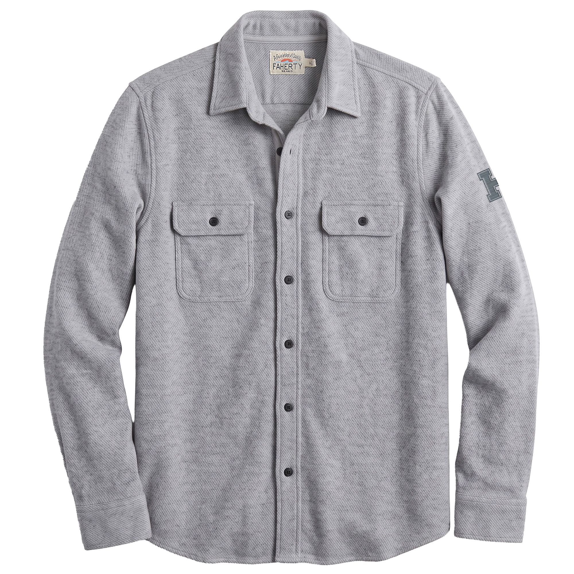 Faherty Men's Harvard Crimson Fossil Grey Legend Sweater