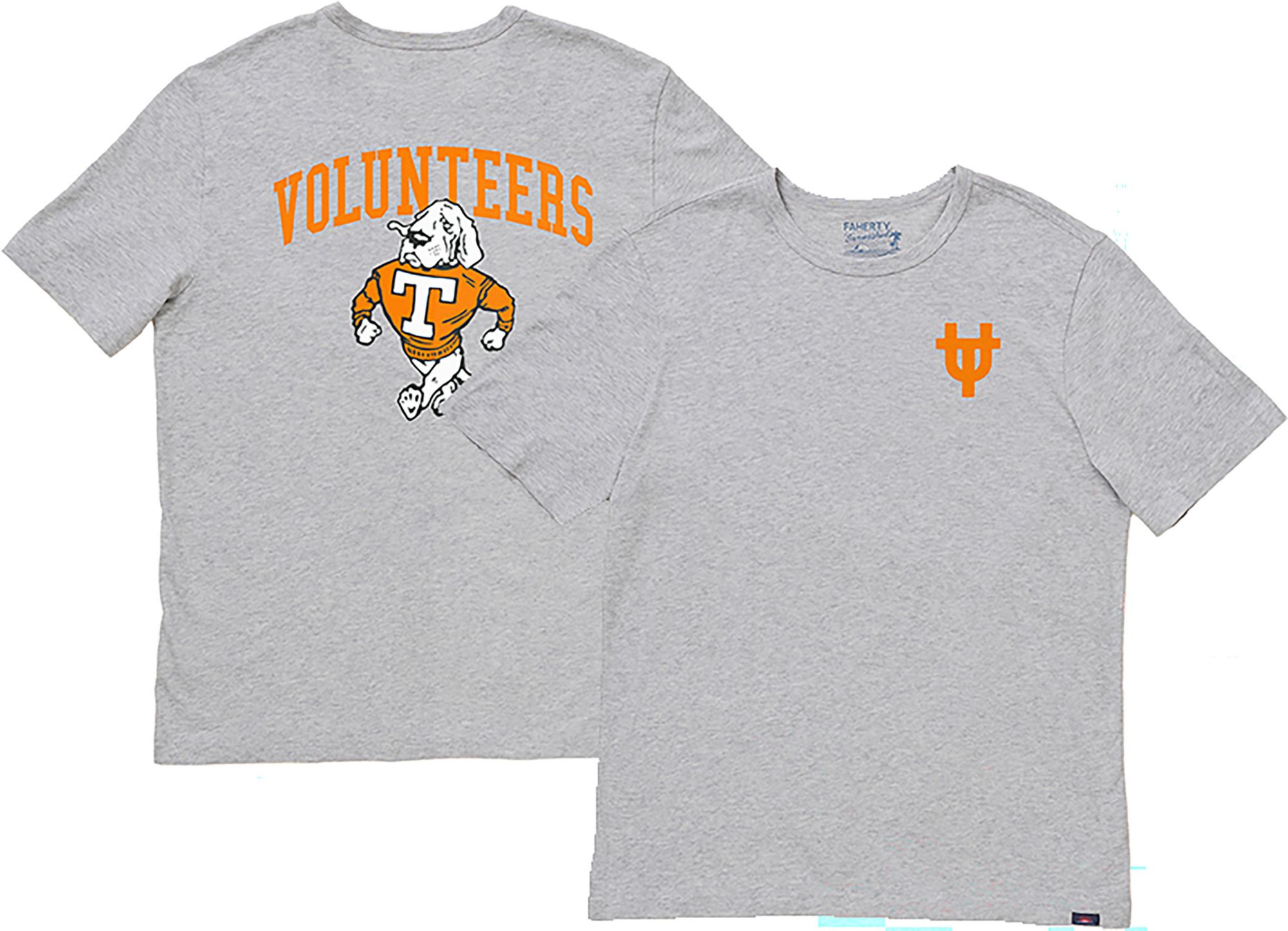 Faherty Men's Tennessee Volunteers Granite Heather Sunwashed T-Shirt