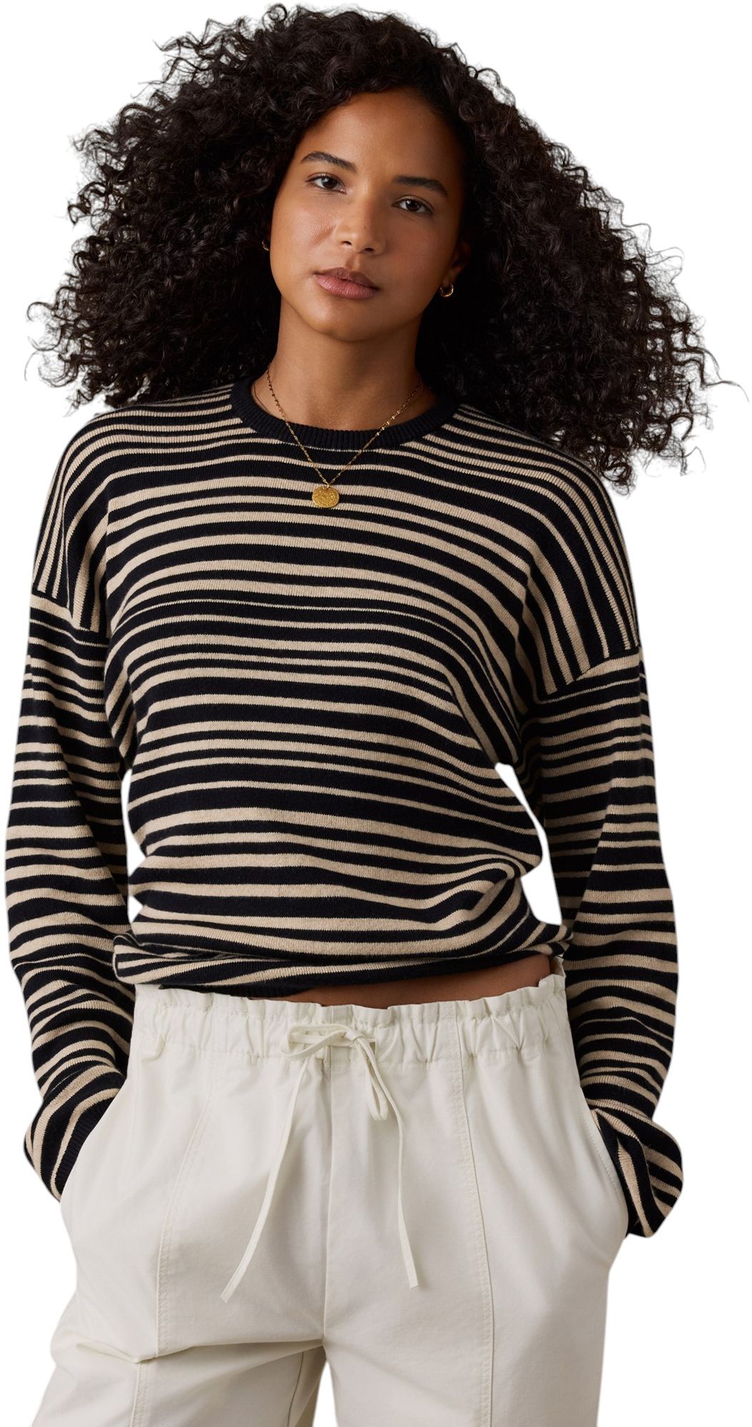 Faherty Women's Throwback Studio Crewneck Sweater