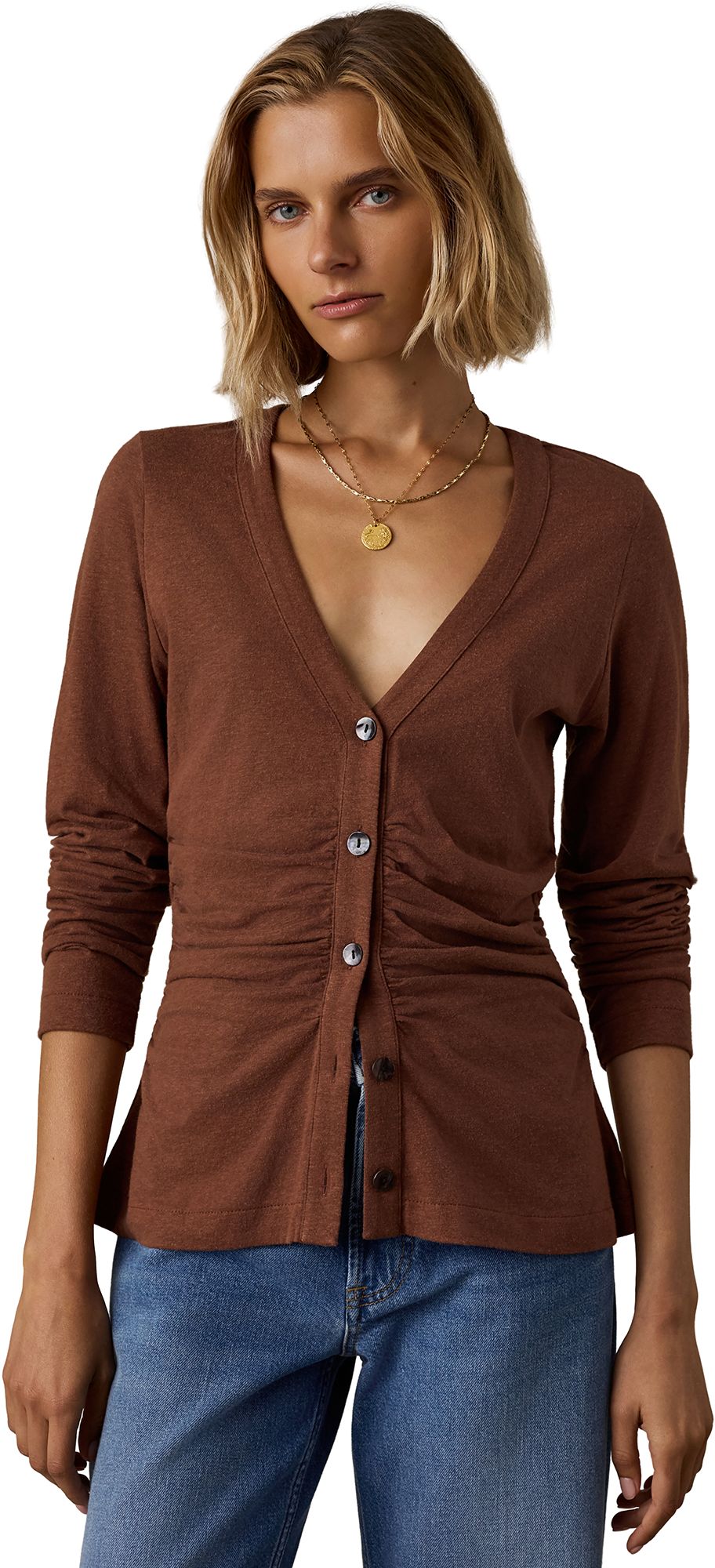 Faherty Women's Cotton Hemp Long-Sleeve Top