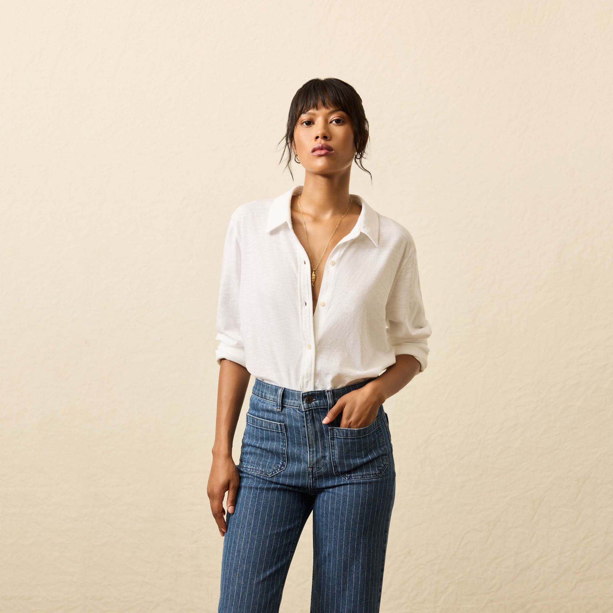Faherty Women's Sunwashed Knit Shirt