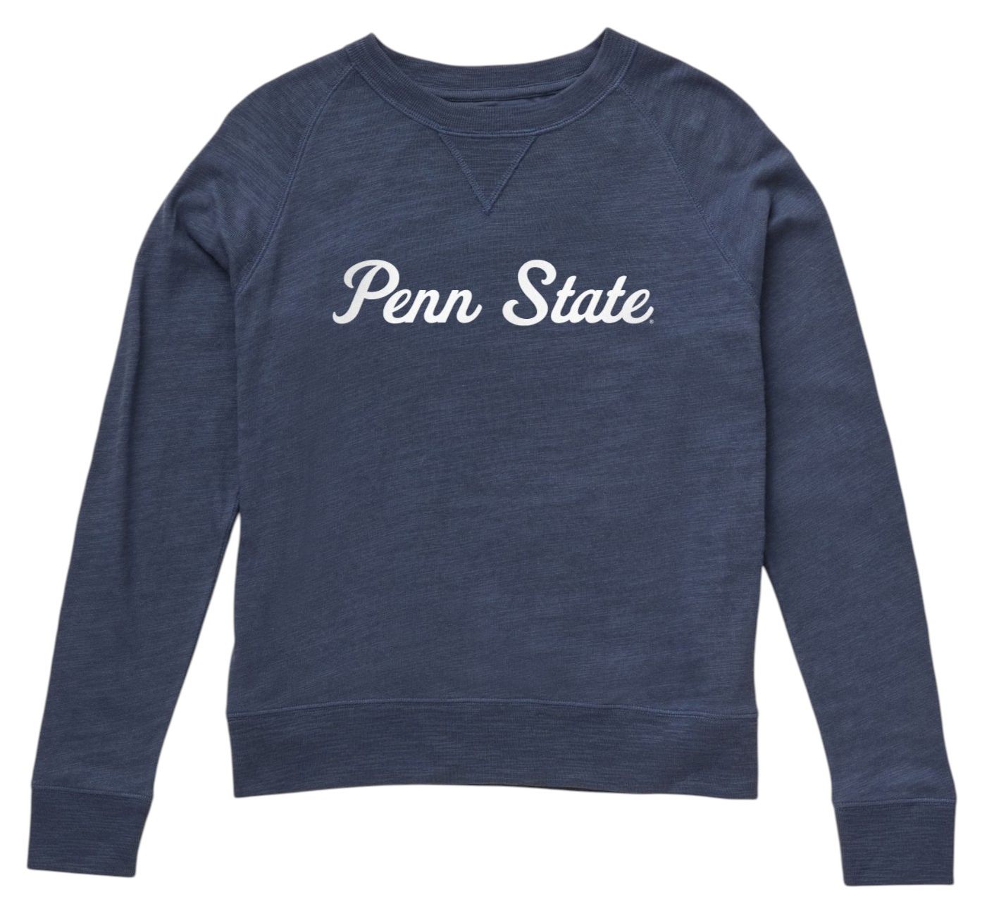 Faherty Women's Penn State Nittany Lions Navy Blazer Sunwashed Crewneck Sweatshirt