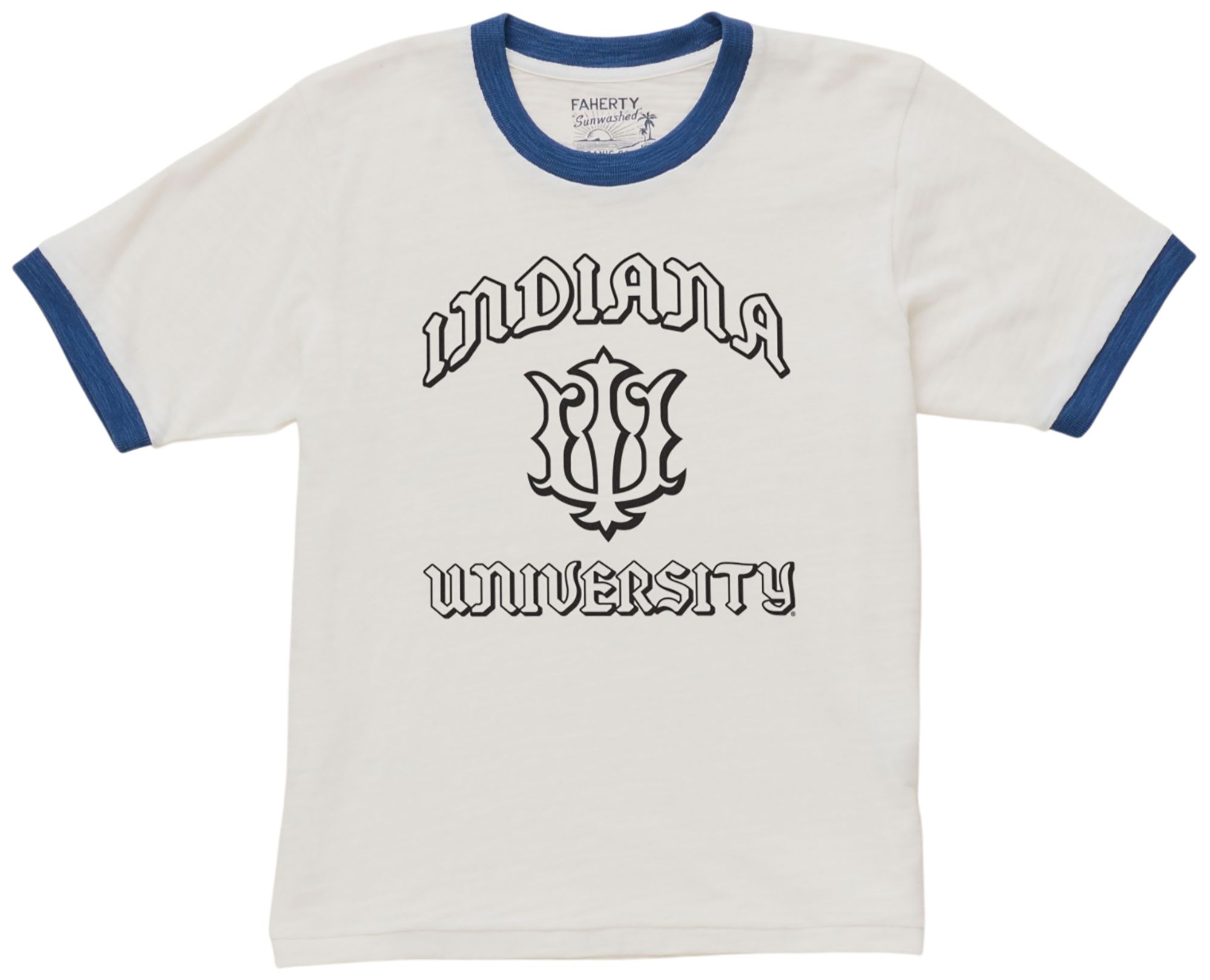 Faherty Women's Indiana Hoosiers Vintage Cream Camp T-Shirt