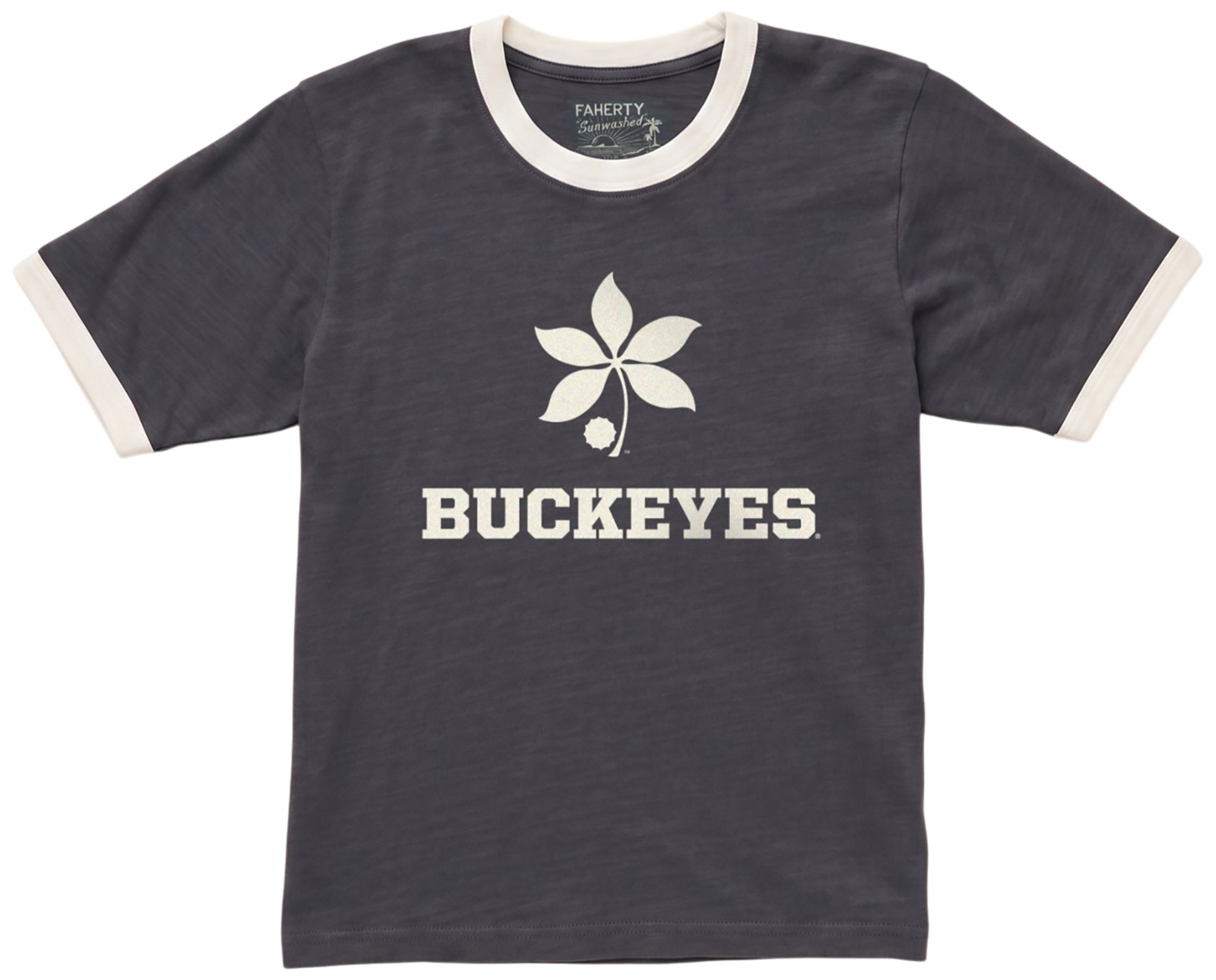 Faherty Women's Ohio State Buckeyes Black Camp T-Shirt