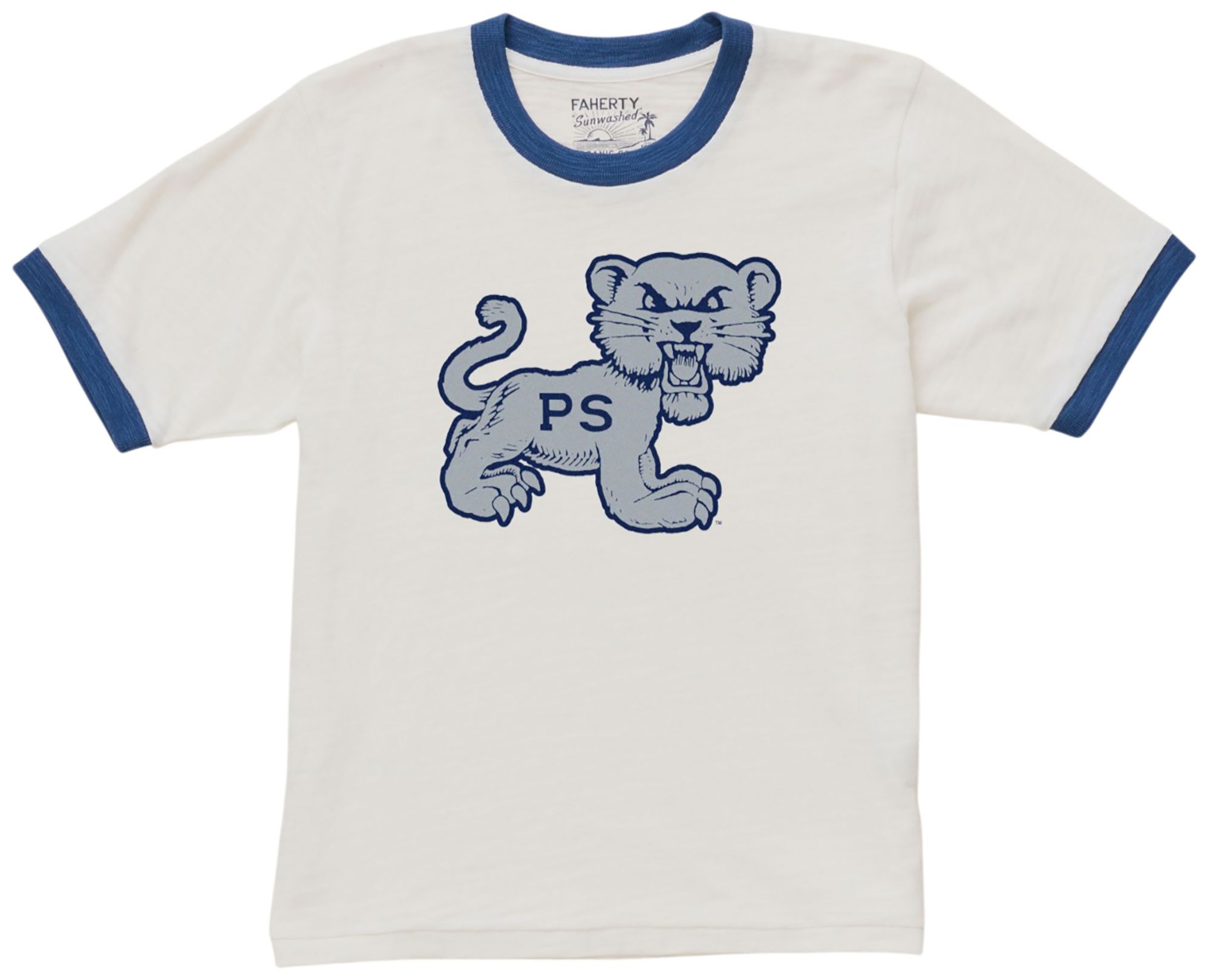 Faherty Women's Penn State Nittany Lions Vintage Cream Camp T-Shirt