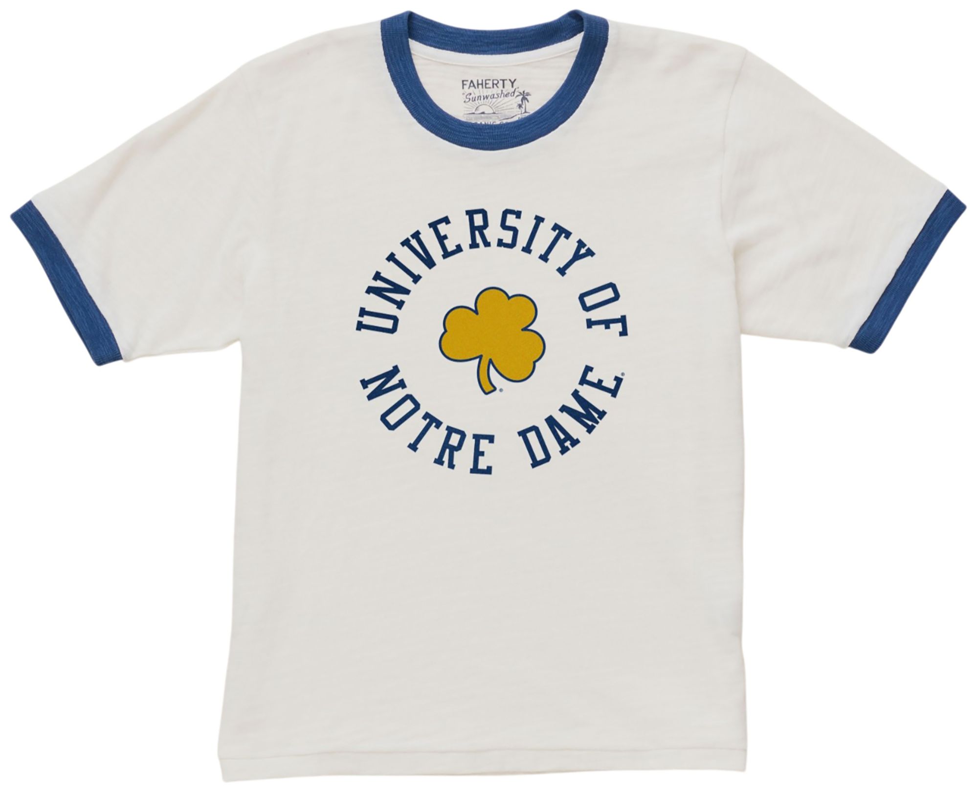 Faherty Women's Notre Dame Fighting Irish Vintage Cream Camp T-Shirt