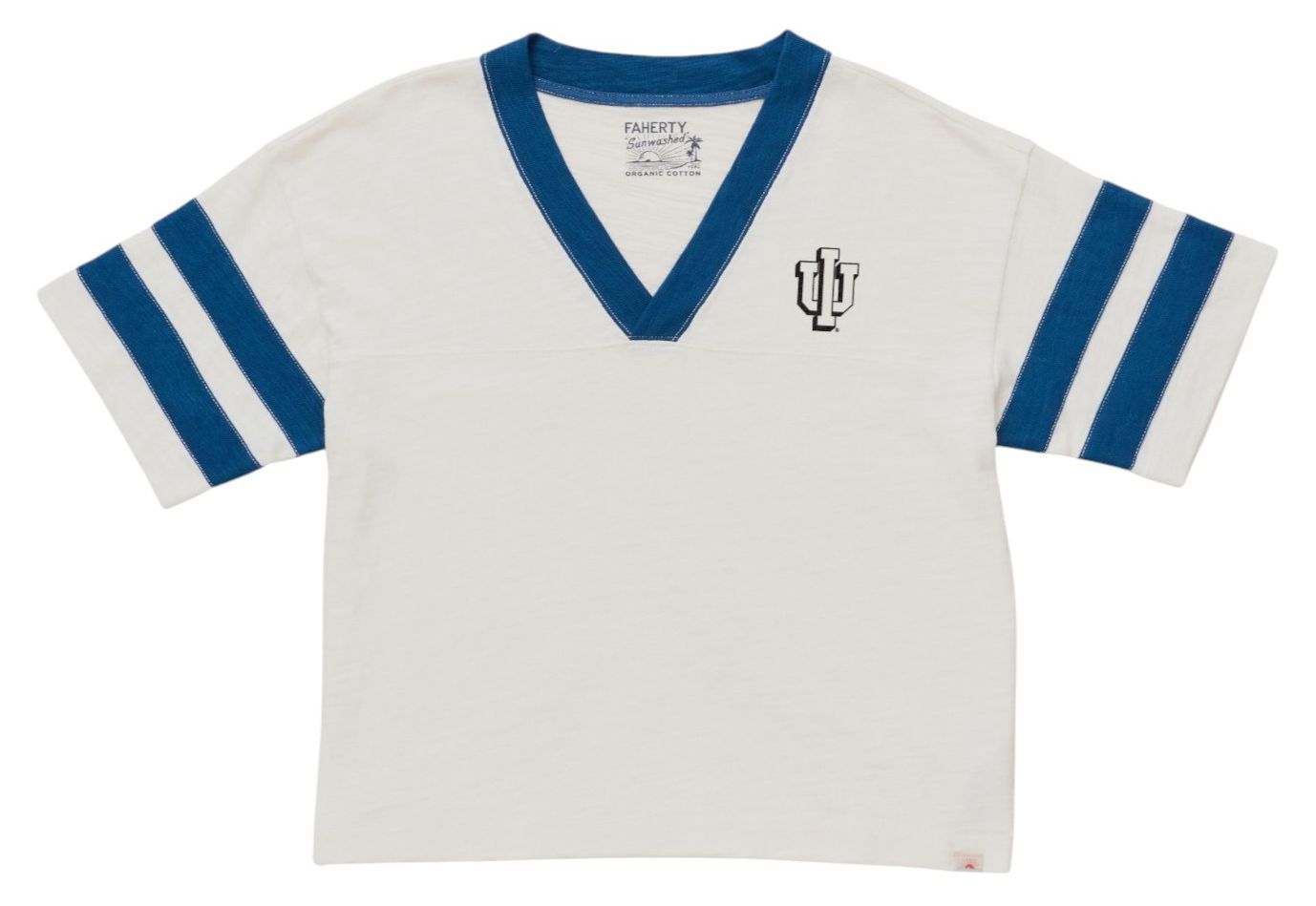 Faherty Women's Indiana Hoosiers Sunwashed T-Shirt