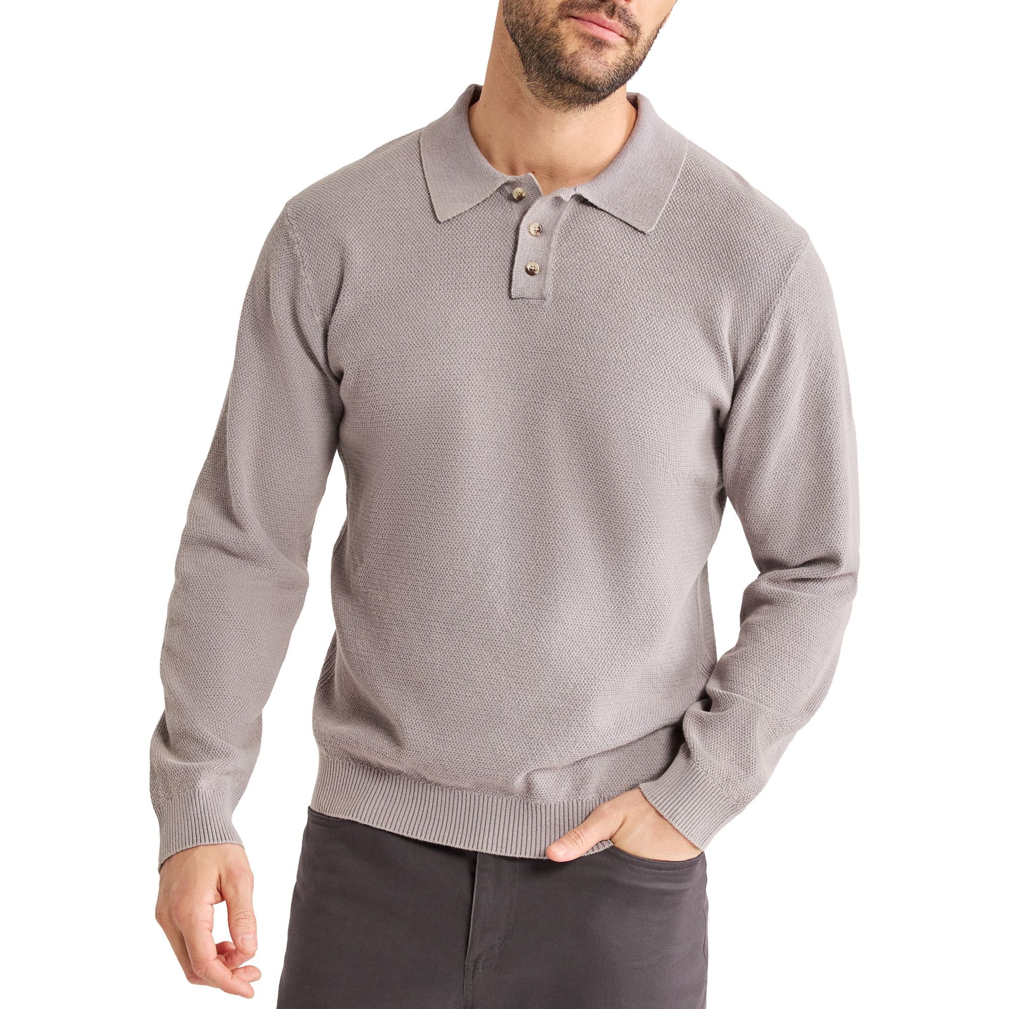 Fair Harbor Men's Mariner Long Sleeve Polo