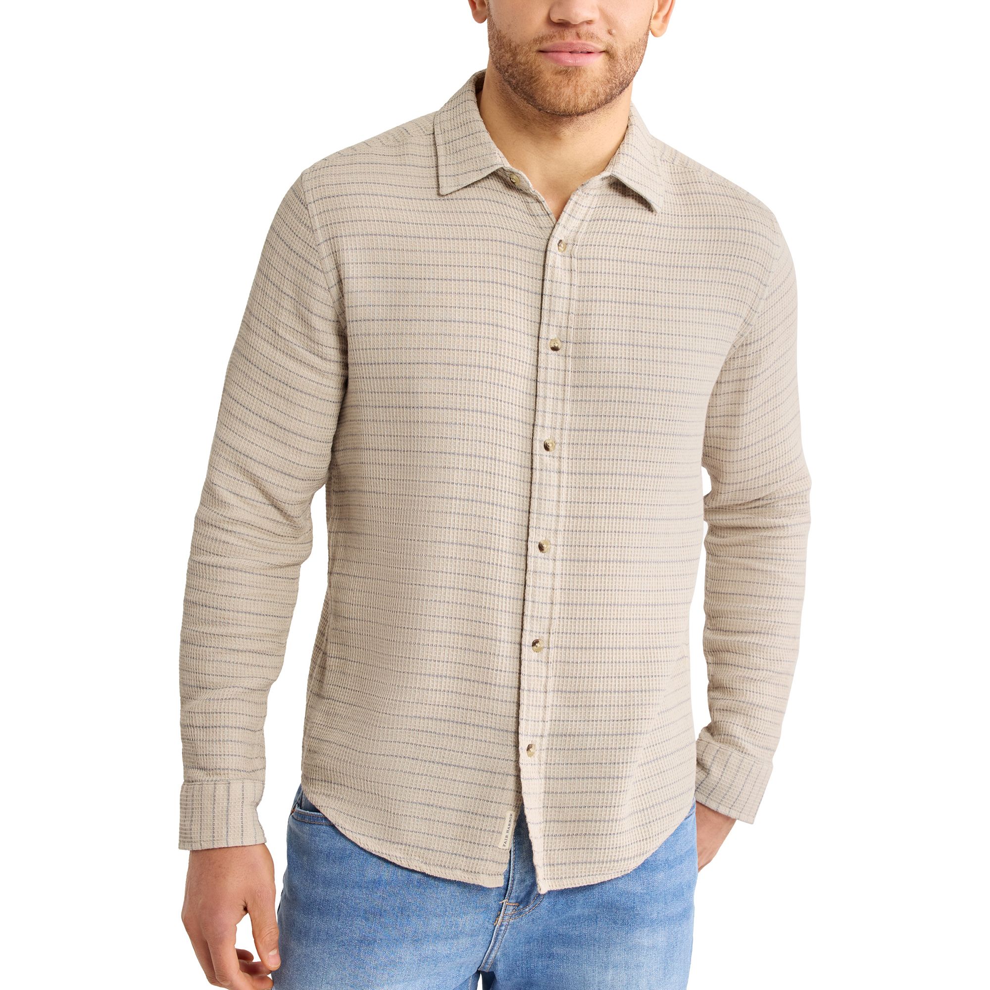 Fair Harbor Men's Oasis Long Sleeve Button-Up Shirt
