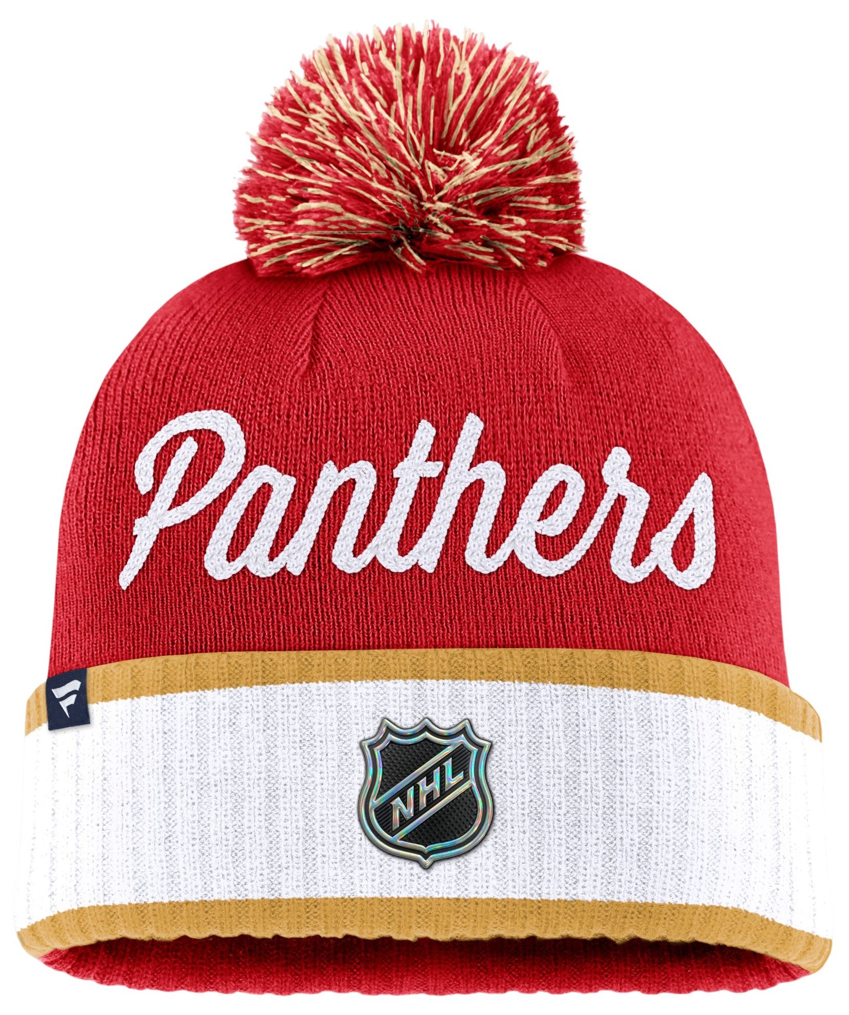 NHL Adult Florida Panthers Draft Pom Beanie