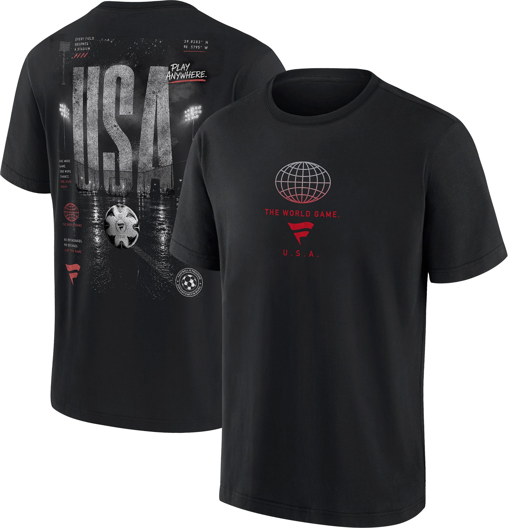 Fanatics Adult USMNT Black Streets T-Shirt