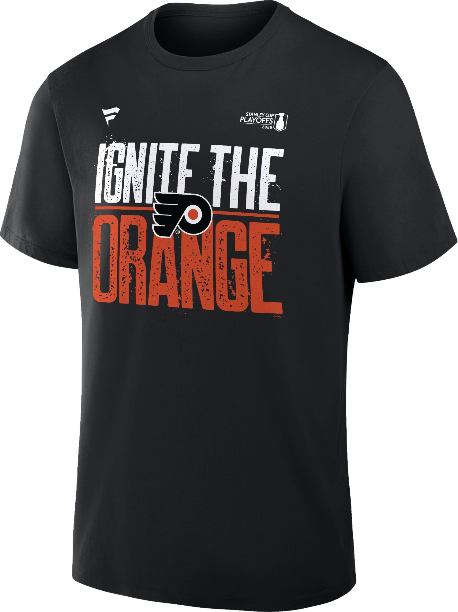 NHL Adult Philadelphia Flyers 2026 Playoffs 'Ignite the Orange' Black T-Shirt
