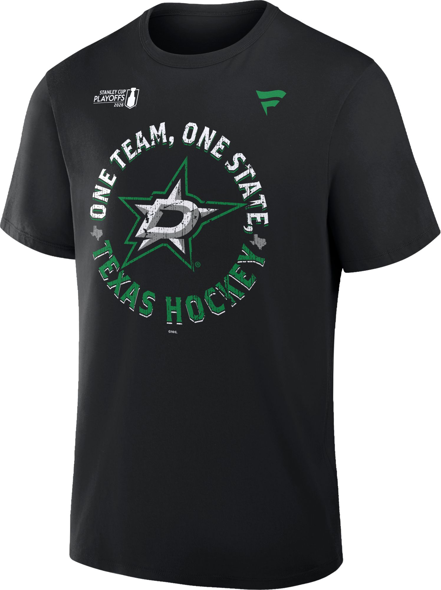 NHL Adult Dallas Stars 2026 Playoffs 'One Team, One State' Black T-Shirt