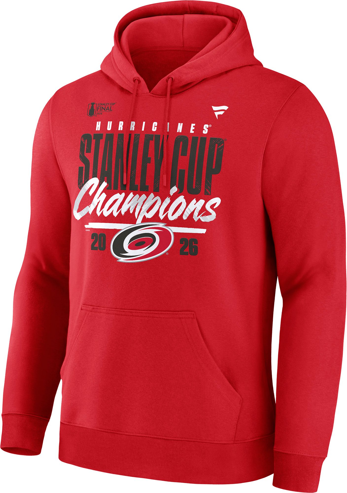 NHL Adult Carolina Hurricanes 2026 Stanley Cup Champions Logo Pullover Hoodie