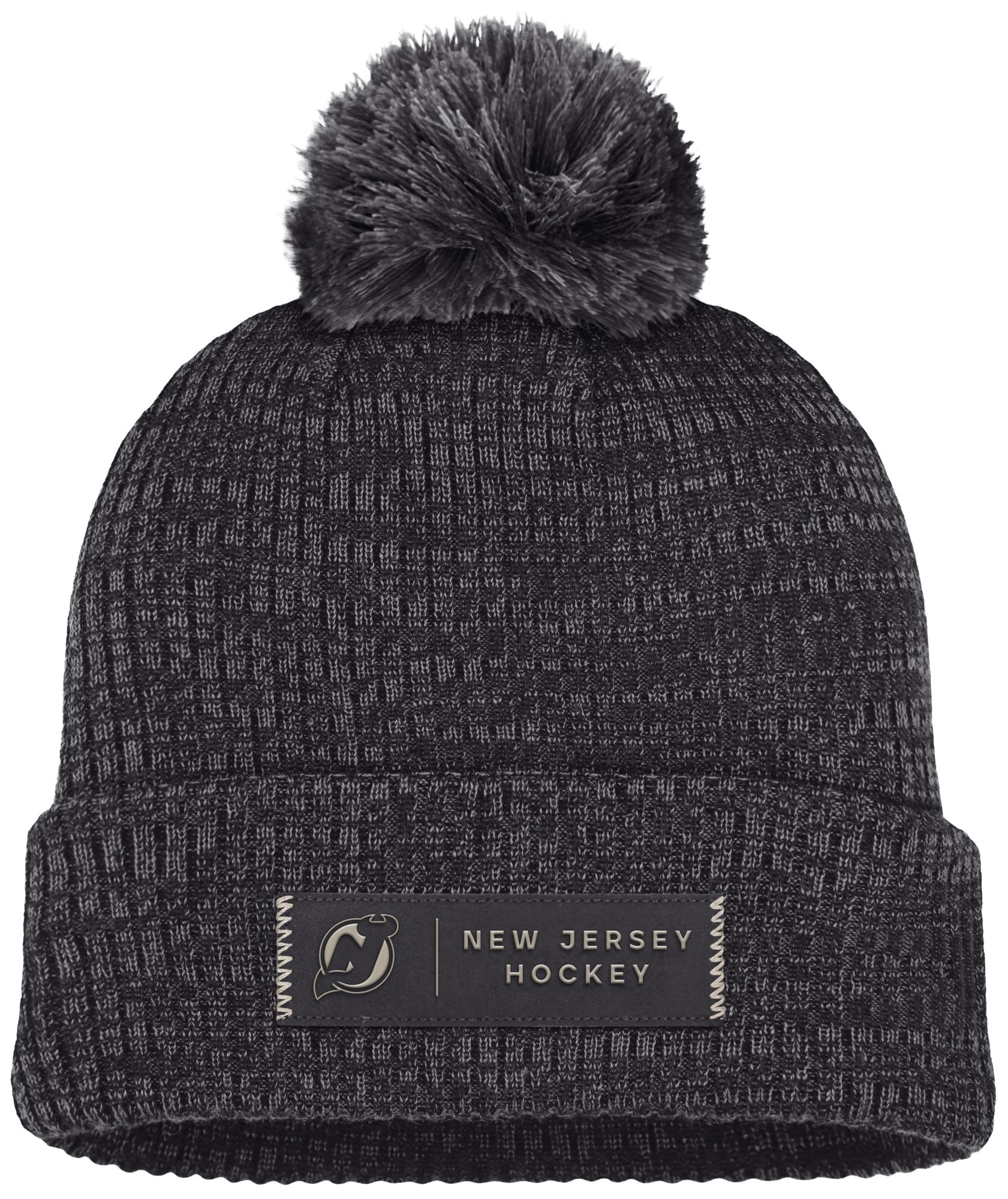 NHL Adult New Jersey Devils Authentic Pro Road Cuffed Beanie