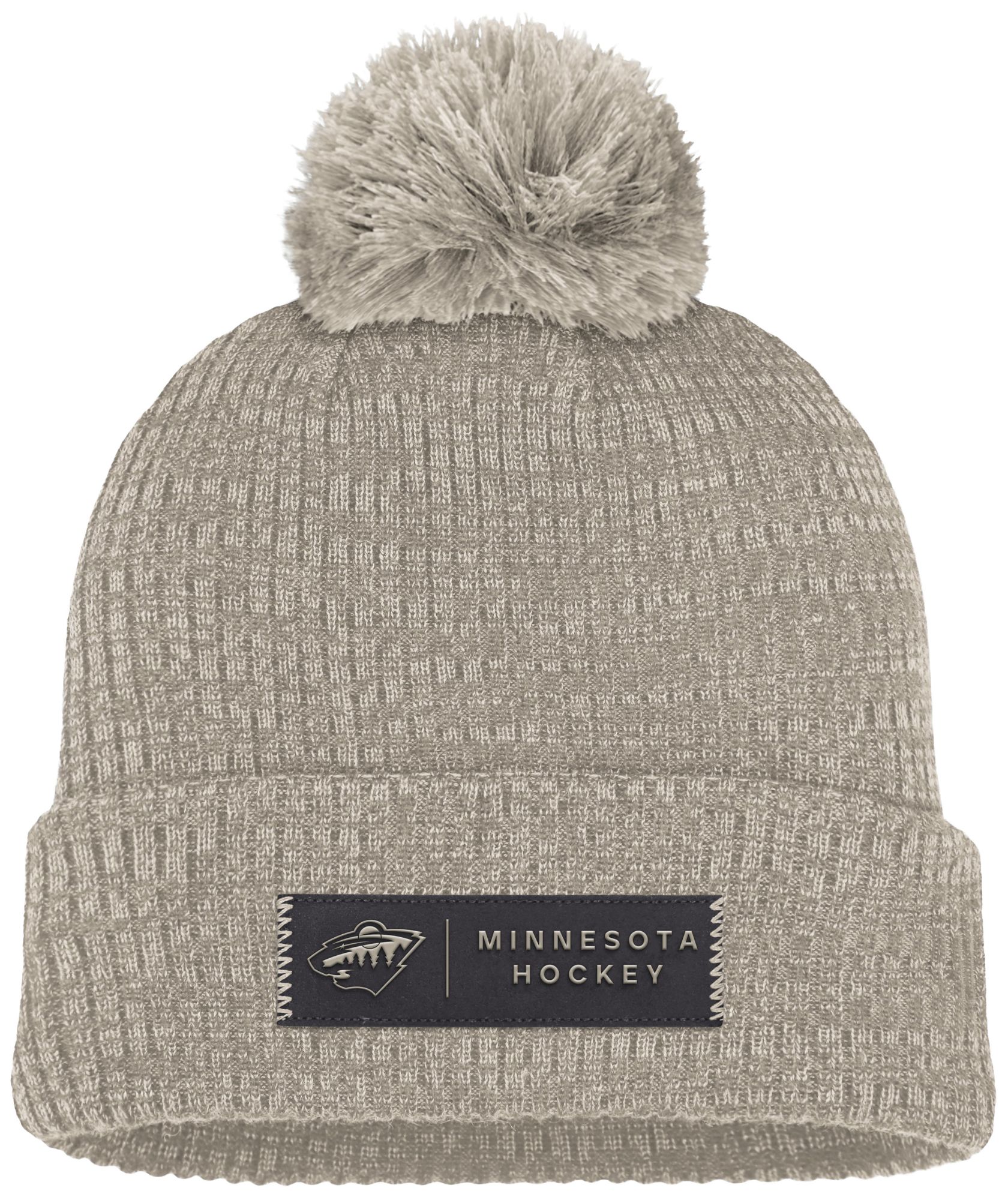 NHL Adult Minnesota Wild Authentic Pro Road Cuffed Beanie