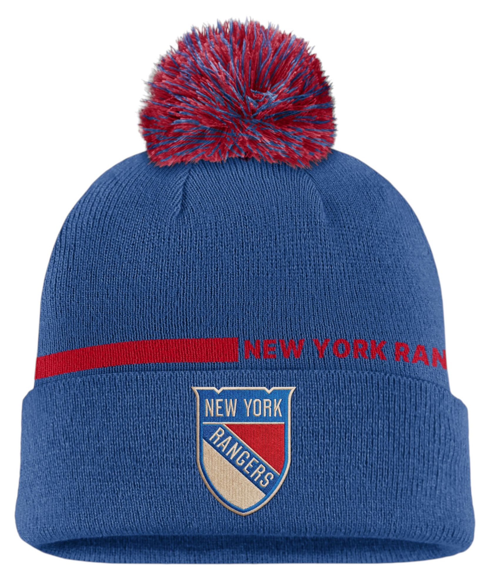 NHL Men's New York Rangers Logo Knit Hat