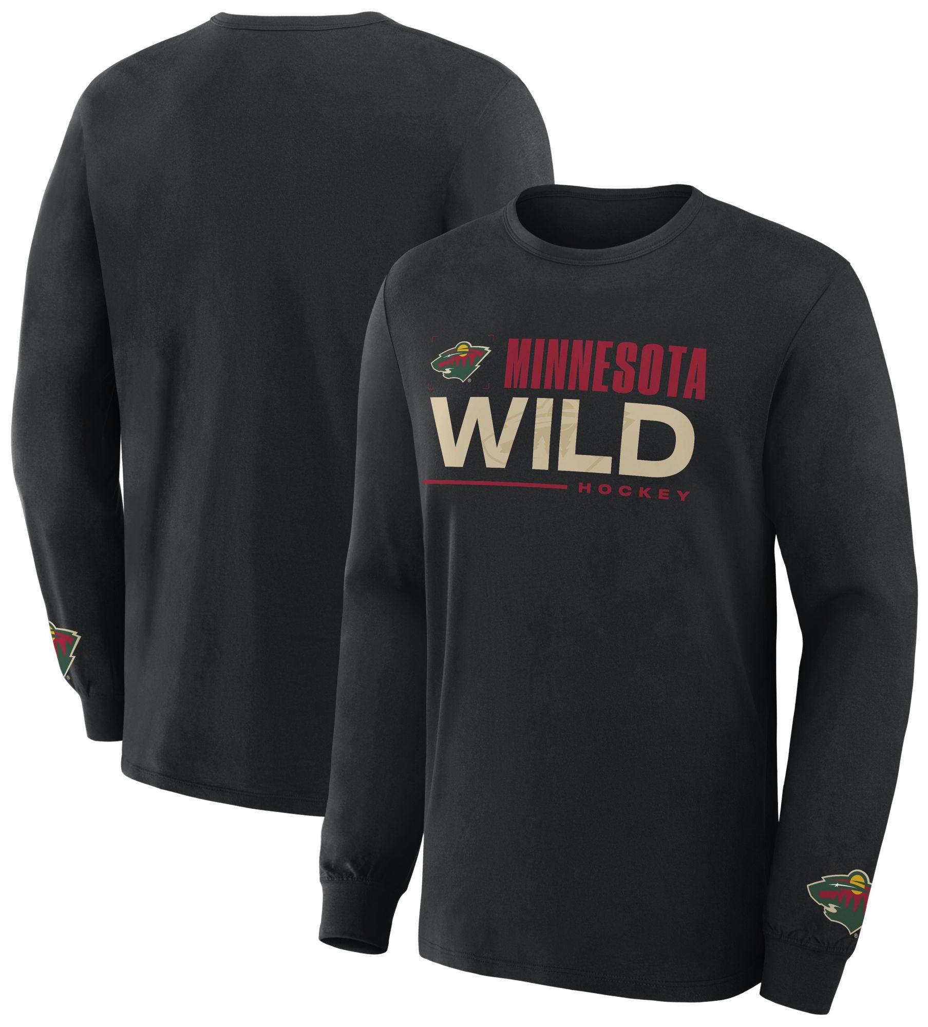 NHL Men's Minnesota Wild Cotton Legend Long Sleeve T-Shirt