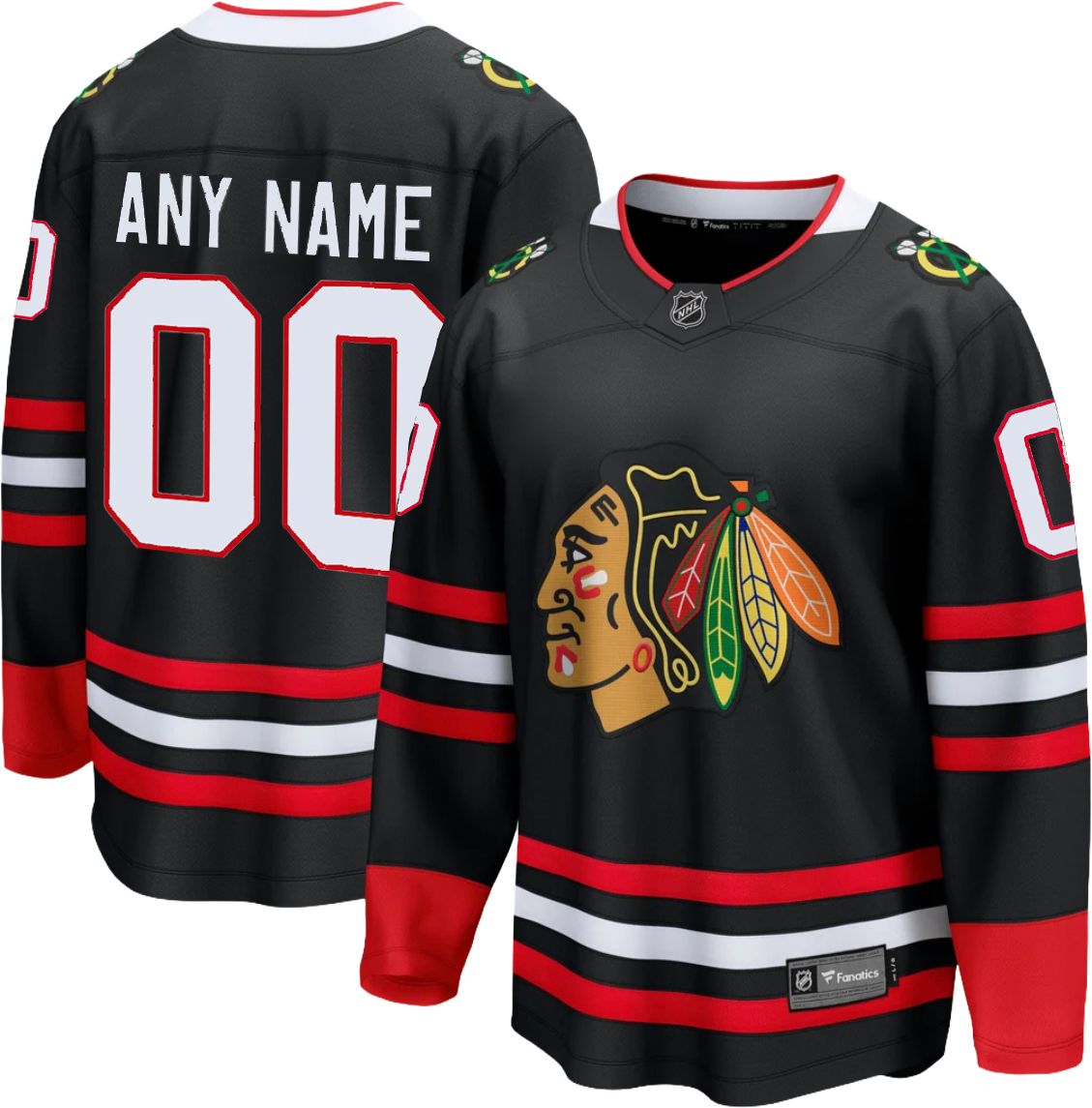 NHL Men's Custom Chicago Blackhawks Breakaway Alternate Jersey