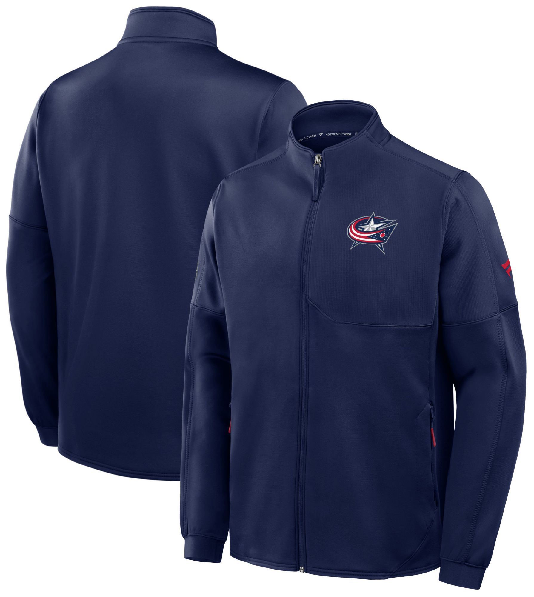 NHL Columbus Blue Jackets Authentic Pro Rink Poly Jacket