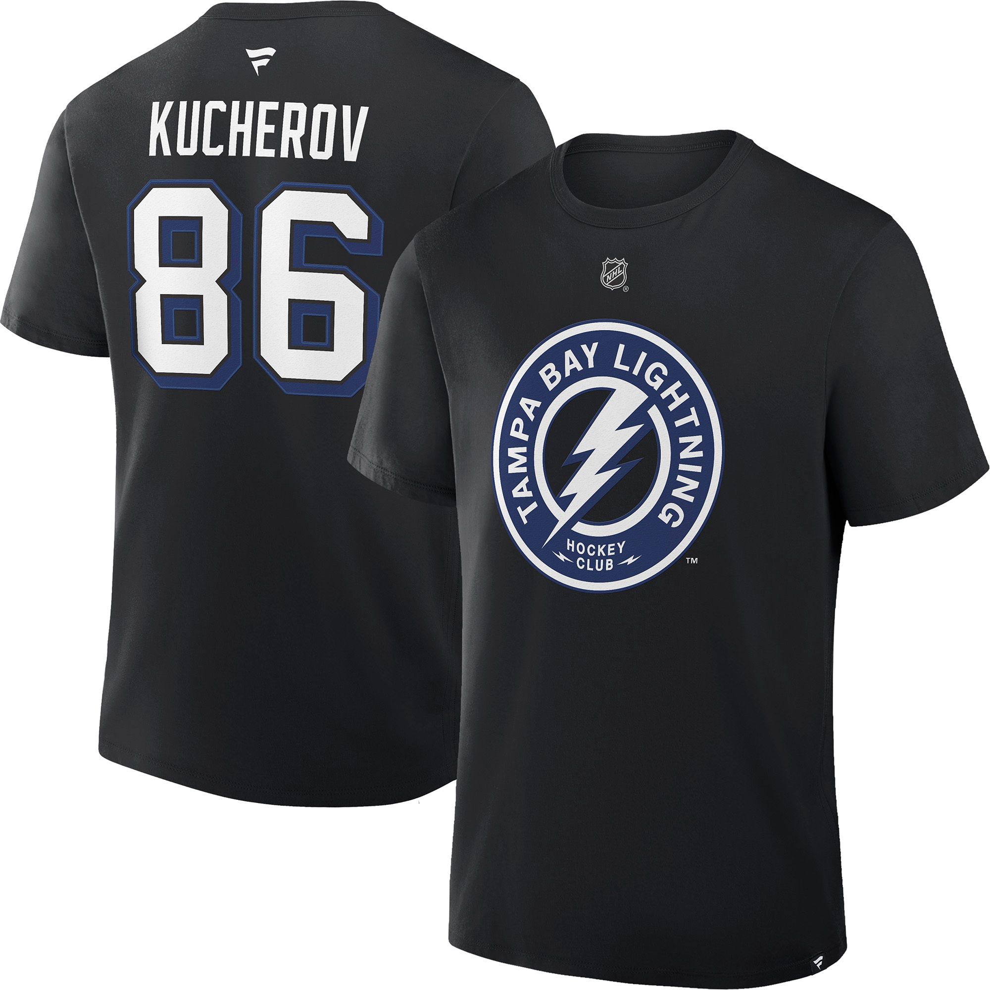 NHL Men's Tampa Bay Lightning Black Nikita Kucherov #86 Alternate T-Shirt