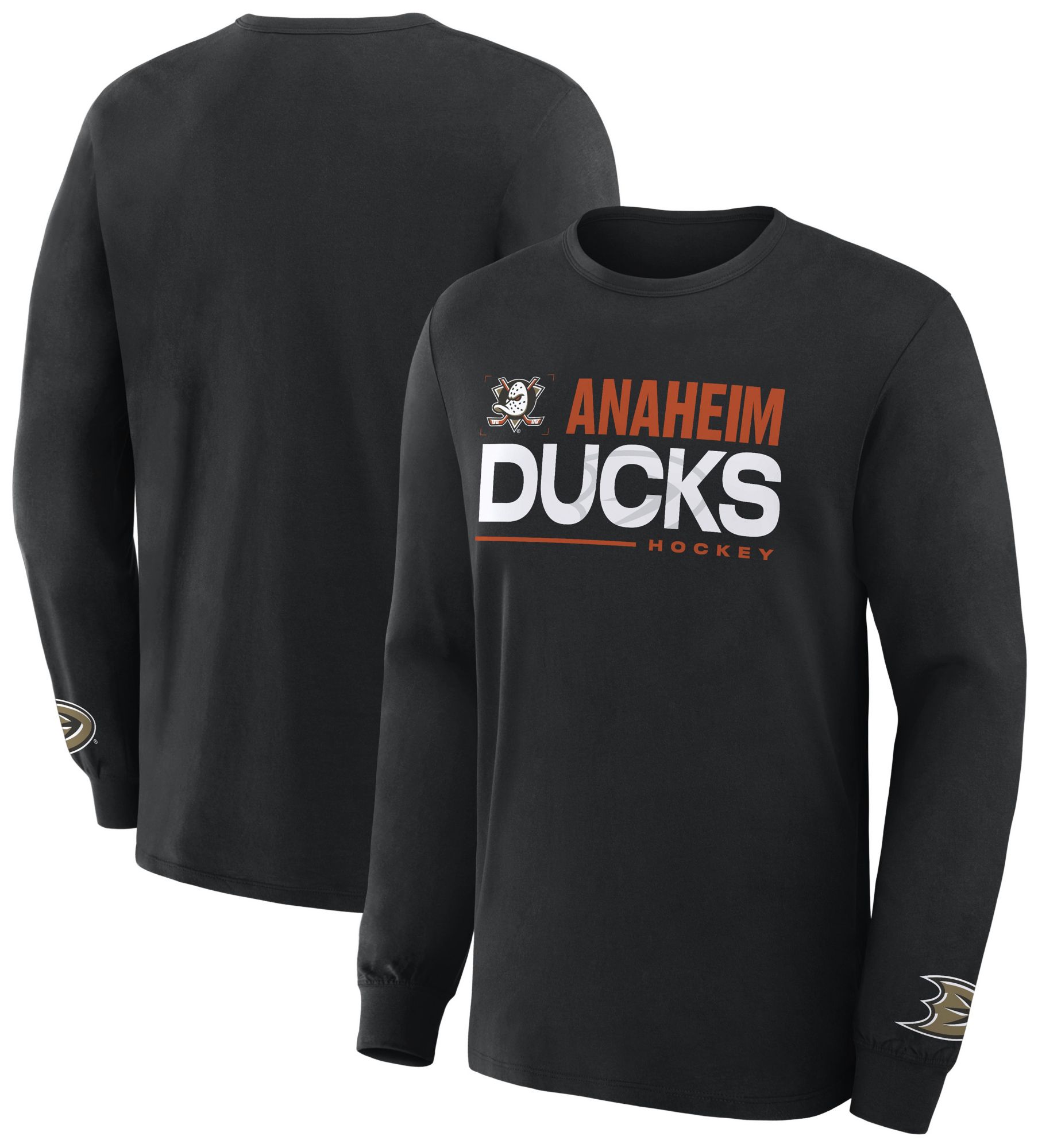 NHL Men's Anaheim Ducks Black Legacy Long Sleeve Shirt
