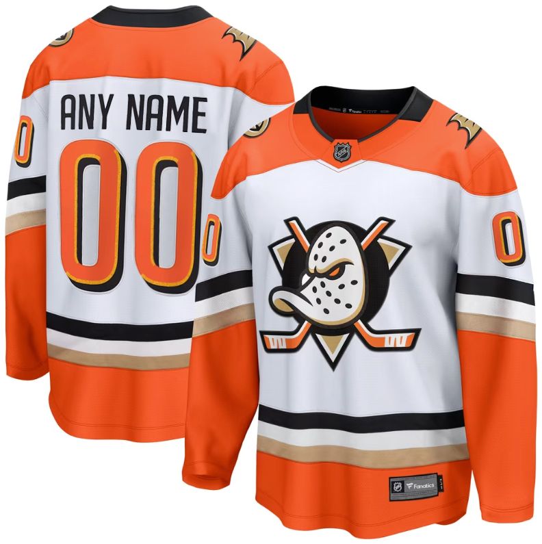 NHL Men's Custom Anaheim Ducks Breakaway Away Jersey