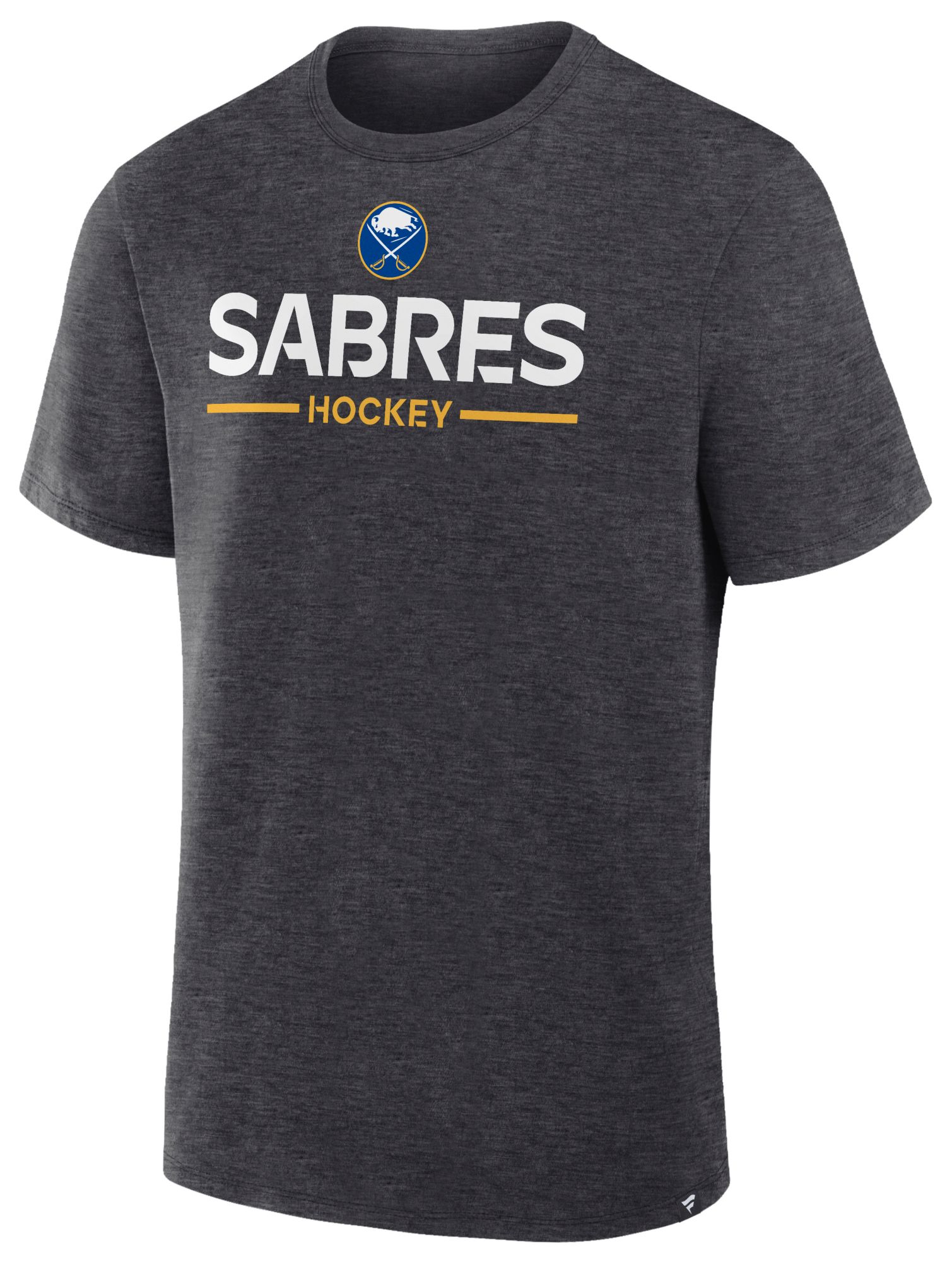 NHL Men's Buffalo Sabres Charcoal Heather Authentic Primary T-Shirt