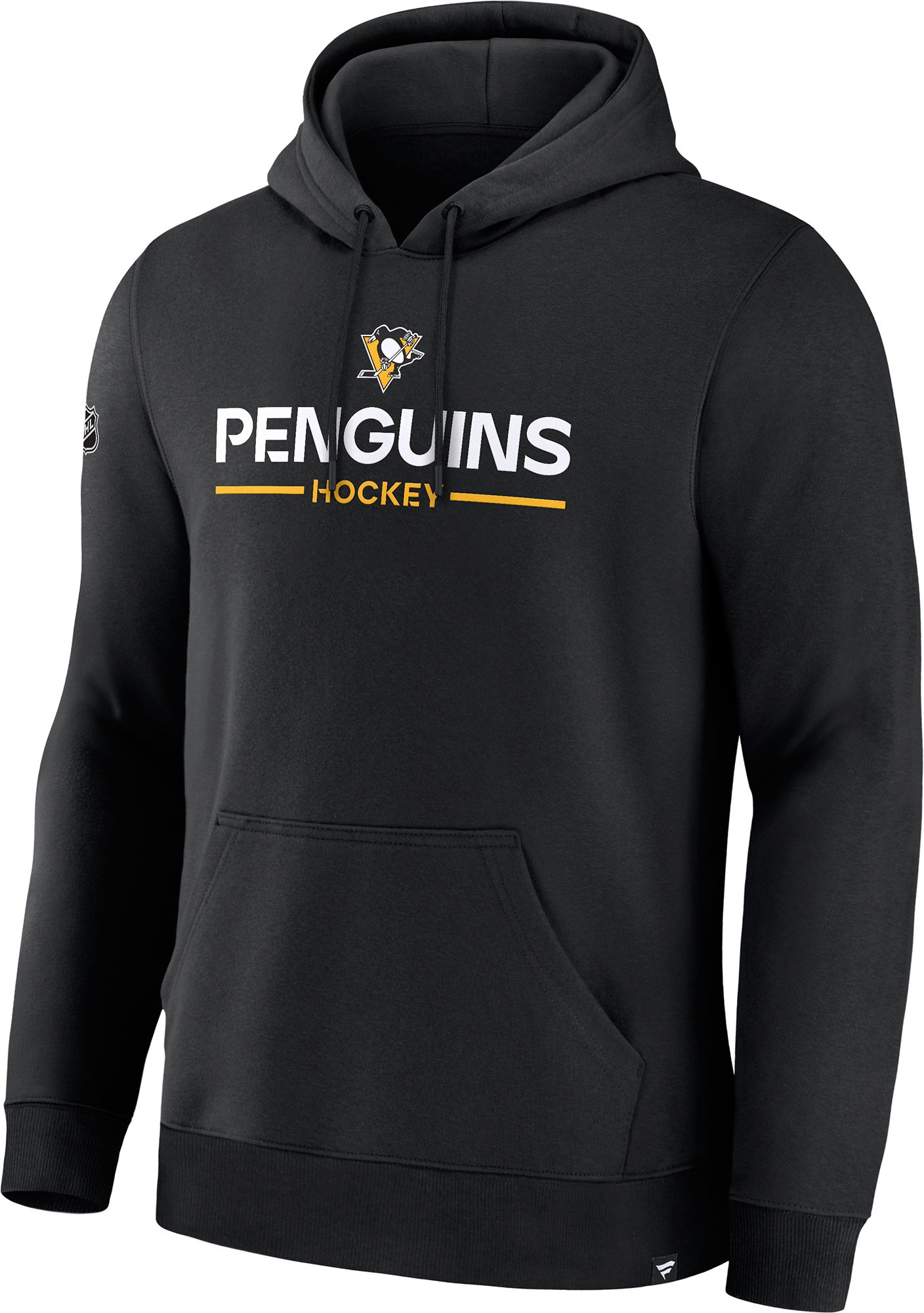 NHL Adult Pittsburgh Penguins Authentic Pro Black Pullover Hoodie